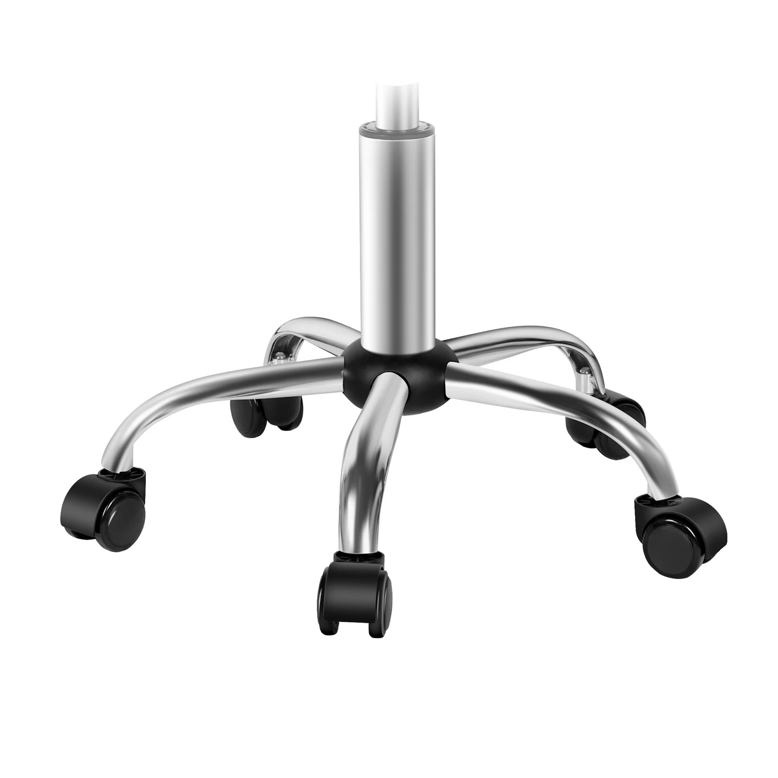 4 Alfordson 2x Salon Stool Square Swivel Barber Hair Dress Chair - Black, 4 of 10