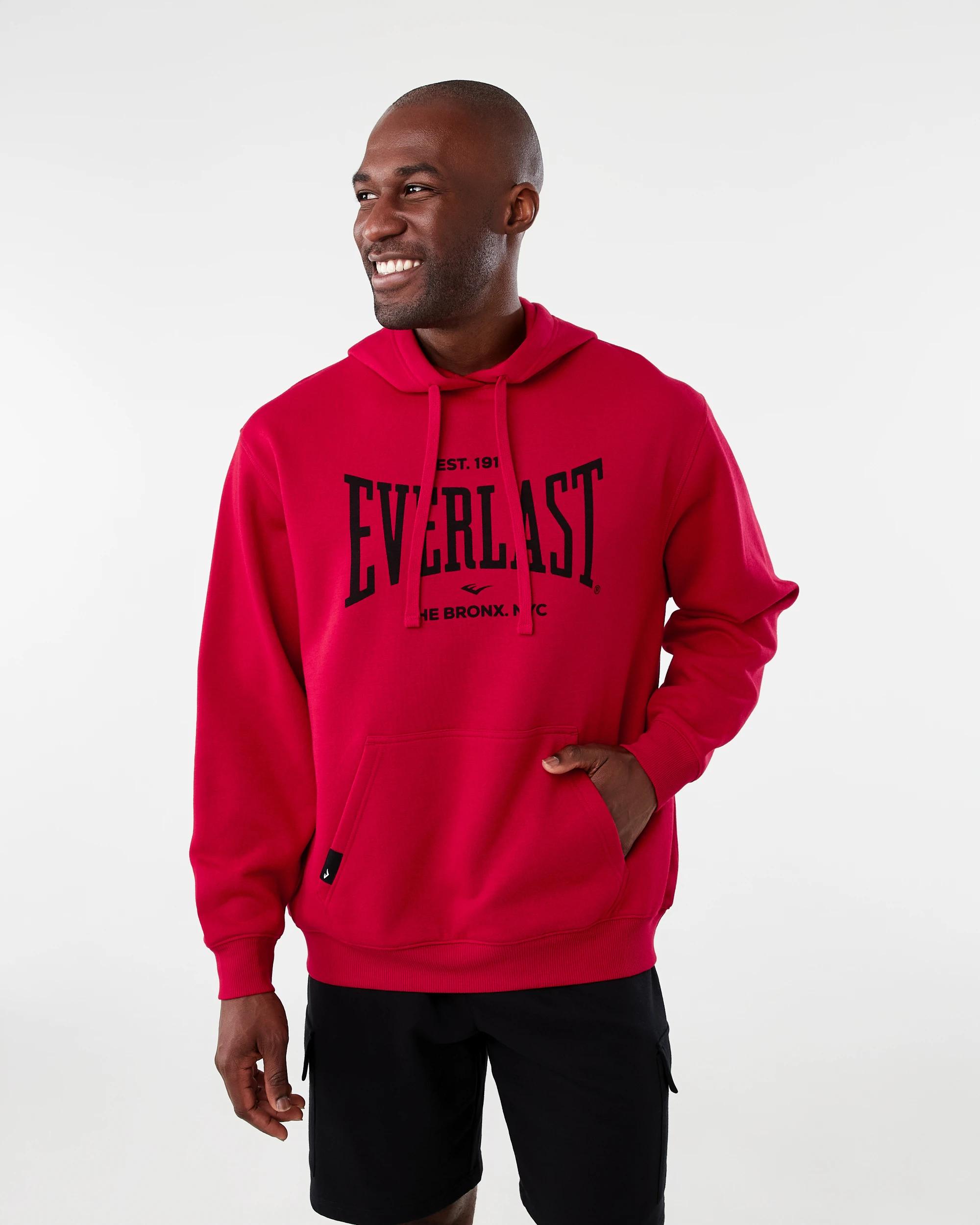 1 Everlast Mens Bronx Hoodie Team Red, 1 of 8