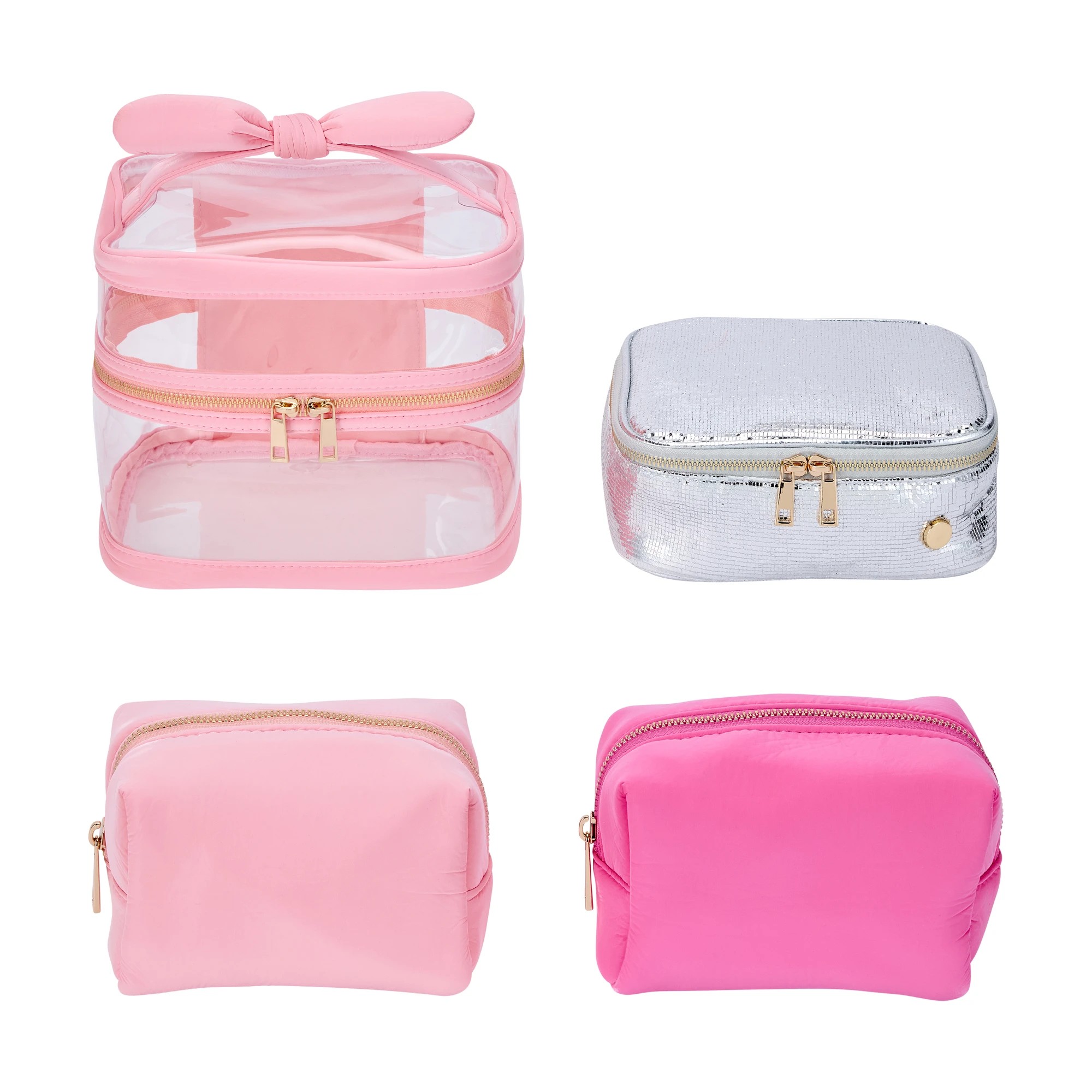 3 OXX Cosmetics 4 Piece Cosmetic Bag Set - Bright Vibes, 3 of 8
