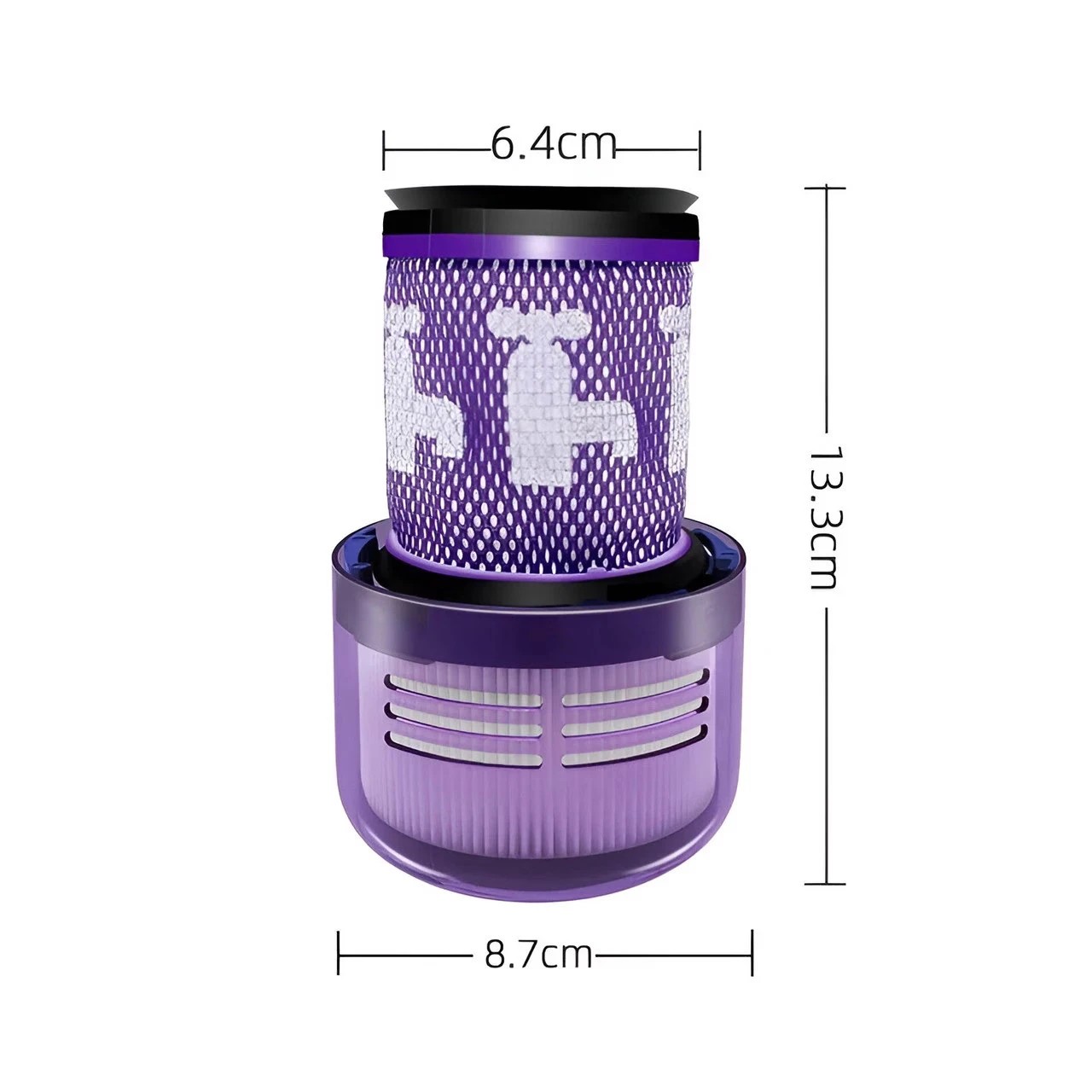 2 Hygieia HEPA Filter For Dyson V12 Detect Slim Vacuum Cleaners - Purple, 2 of 3