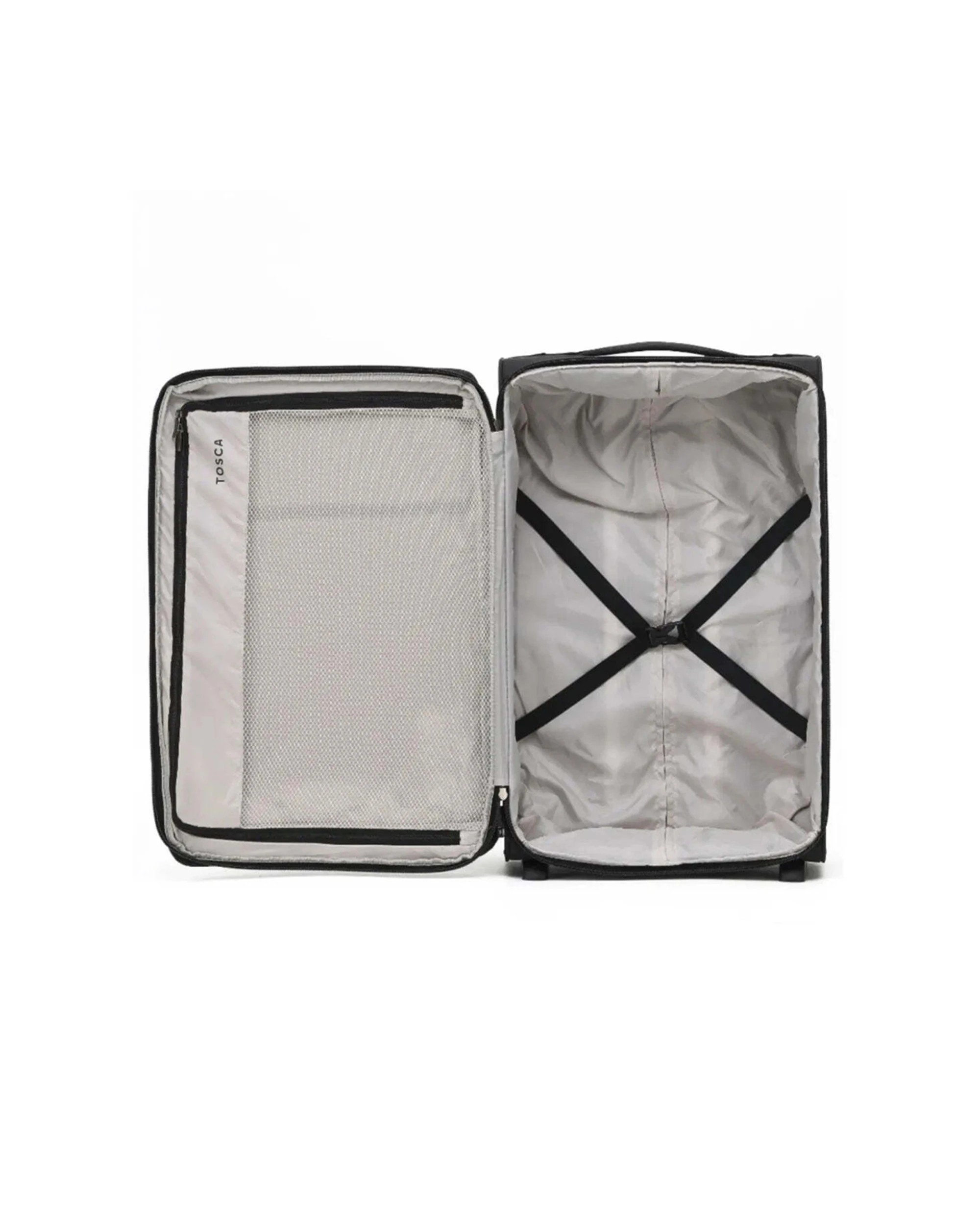 2 Tosca So Lite 67 cm 2-Wheel Suitcase Feather Light Deluxe Jacquard Expand - Black, 2 of 5