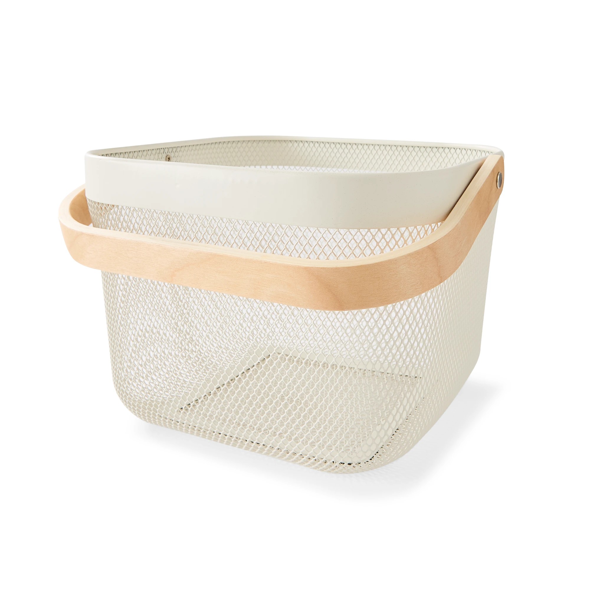 2 Off White Mesh Basket - Anko - White, 2 of 7
