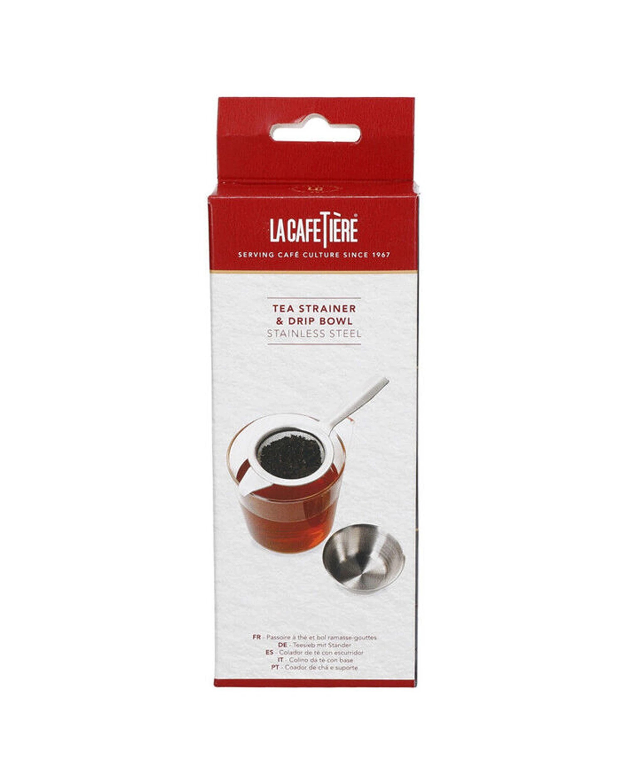 3 La Cafetiere 3x 14cm Stainless Steel Tea Strainer With Stand - Silver, 3 of 7