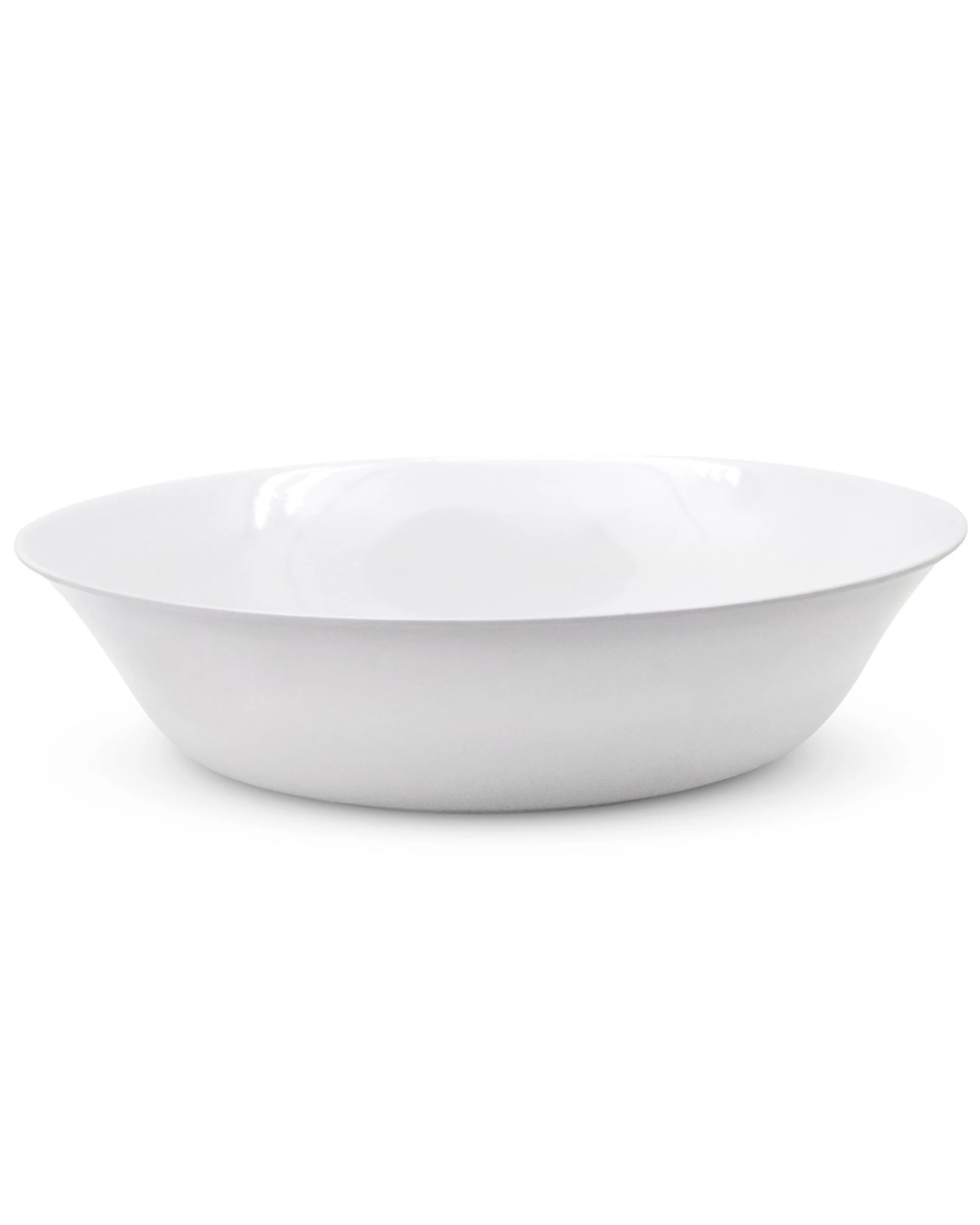 1 Lemon Lime White Round Melamine Shallow Serving Bowl 30cm, 1 of 1