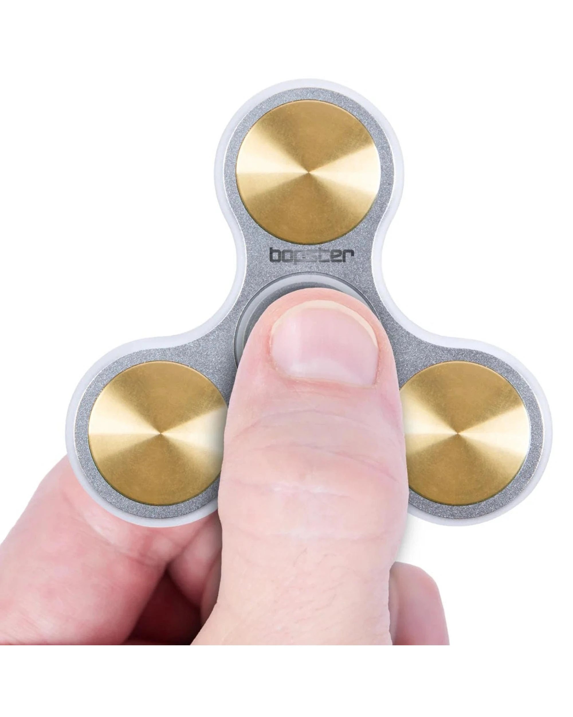 4 Bopster Metal Fidget Spinner - Silver, 4 of 4