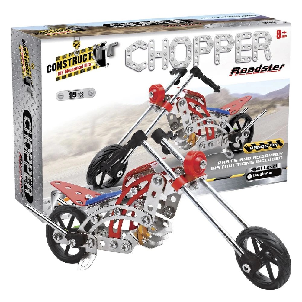 2 Construct It DIY Mechanical Kit Chopper Roadster 99 Pieces, 2 of 3