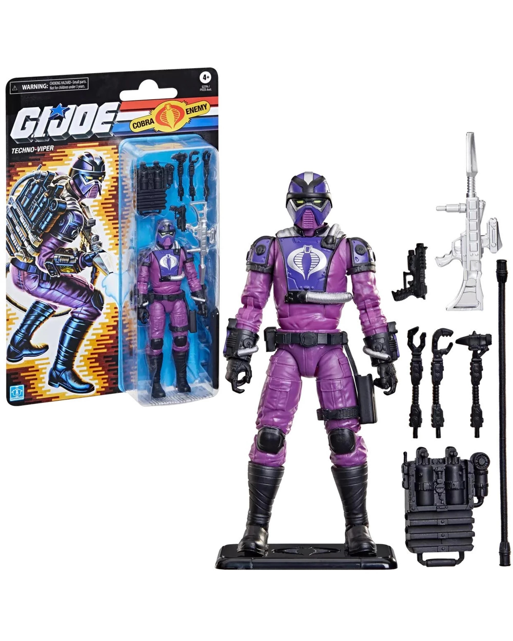 4 G.I. Joe Classified Series Retro Cardback Techno-Viper Action Figure, 4 of 6