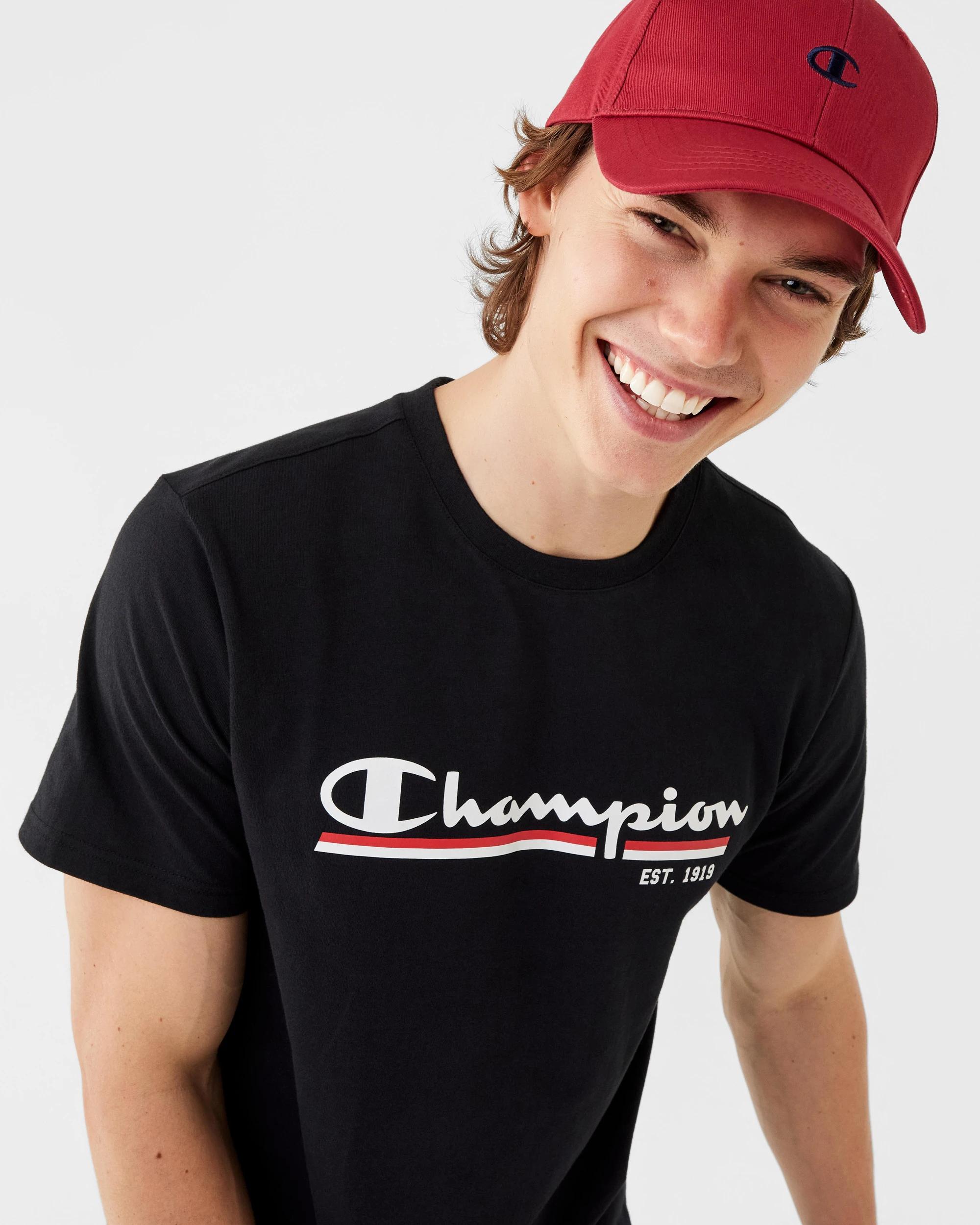 5 Champion Script Mens T-shirt Black, 5 of 6