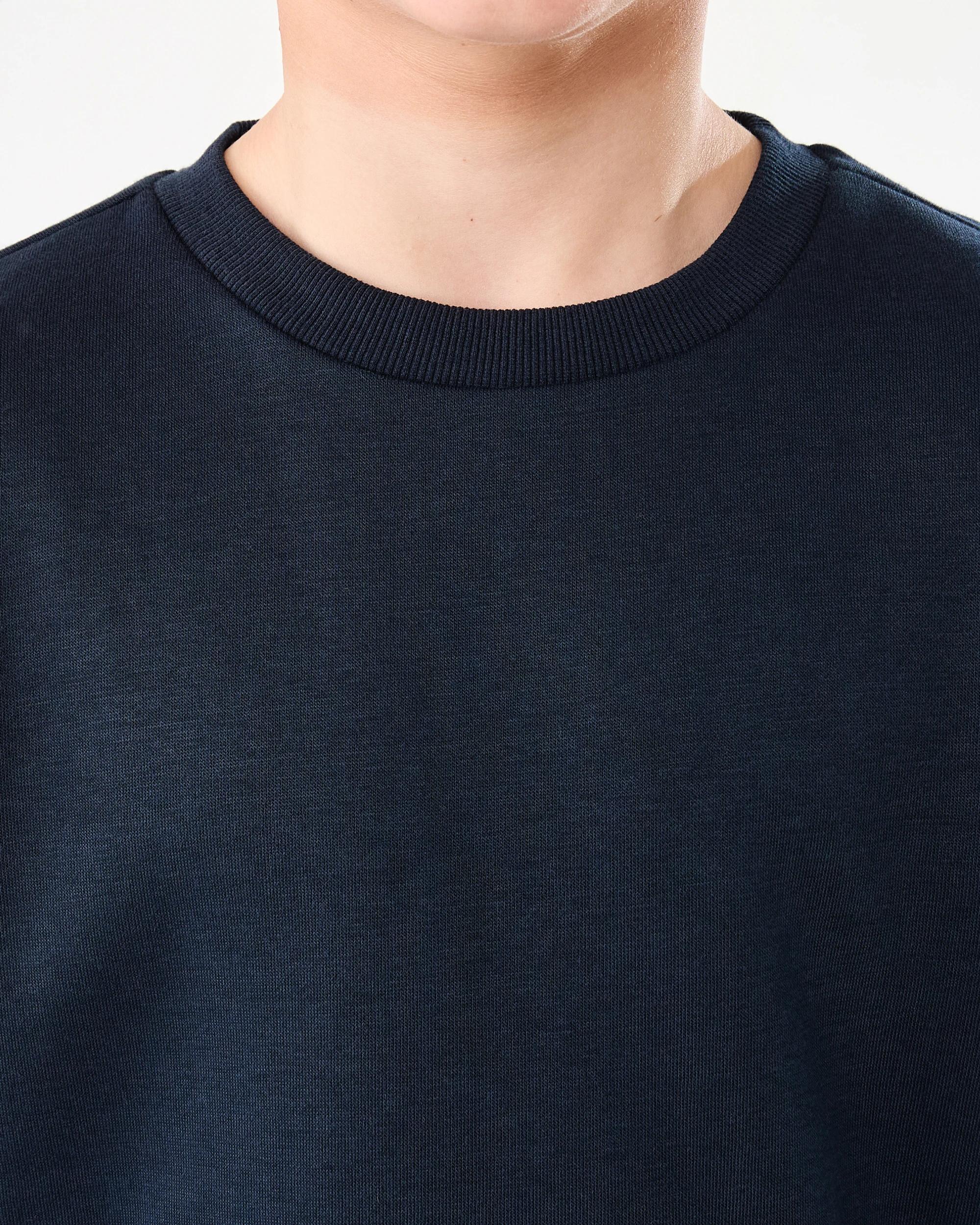 4 Basic Crew Sweatshirt Nvy Sphire, 4 of 7