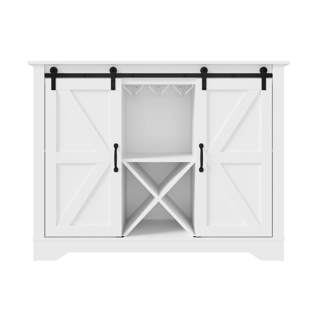 6 Oikiture Sideboard Buffet Wine Rack 5 Shelves
 - White, 6 of 10