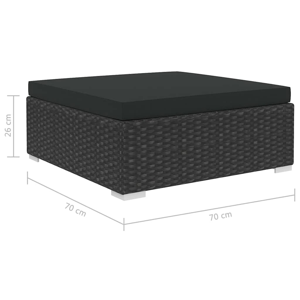 8 vidaXL Garden lounge set Modular - Black, 8 of 8