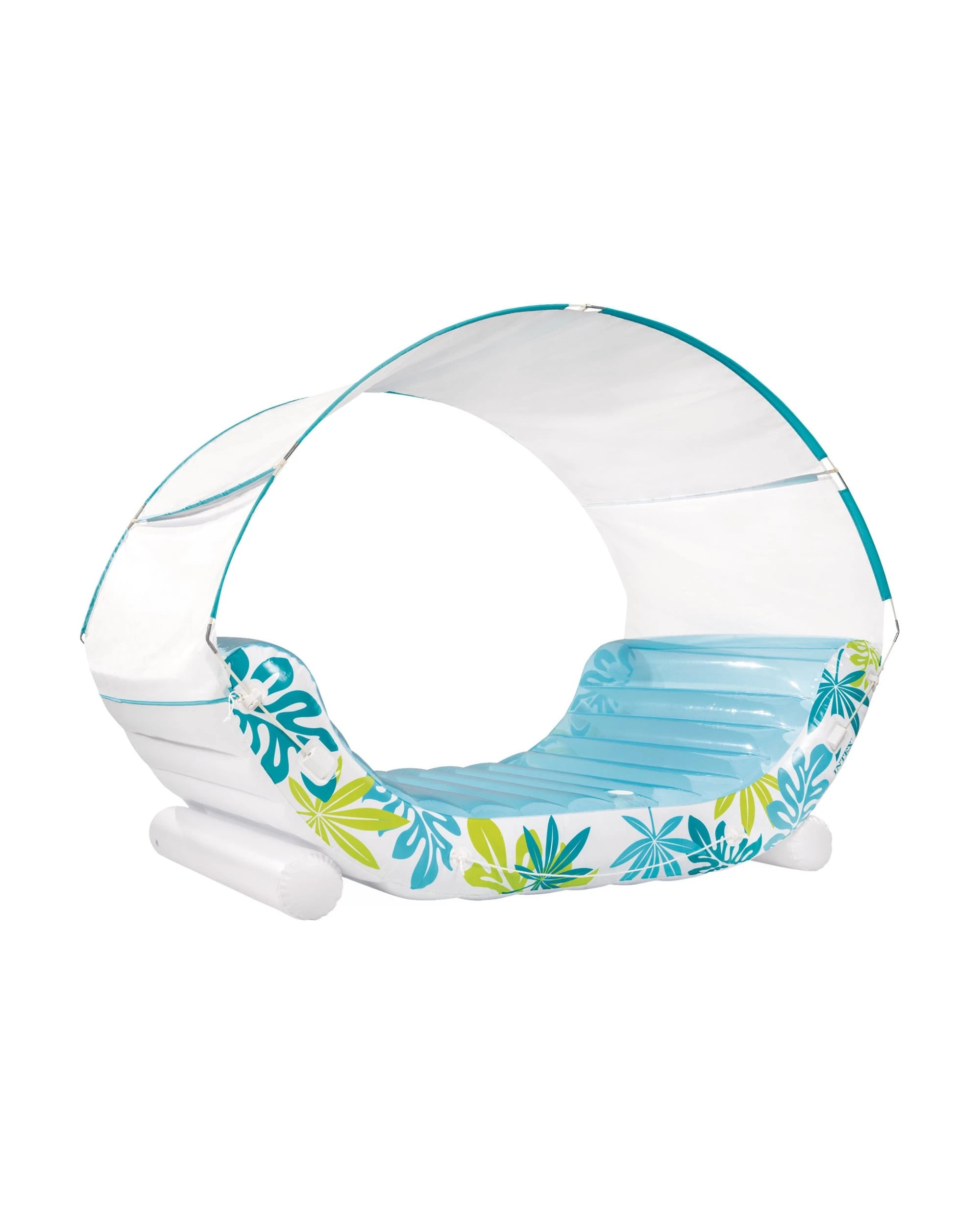4 Intex Canopy Pool Lounge Float Tropical Sunshade - Blue, 4 of 7
