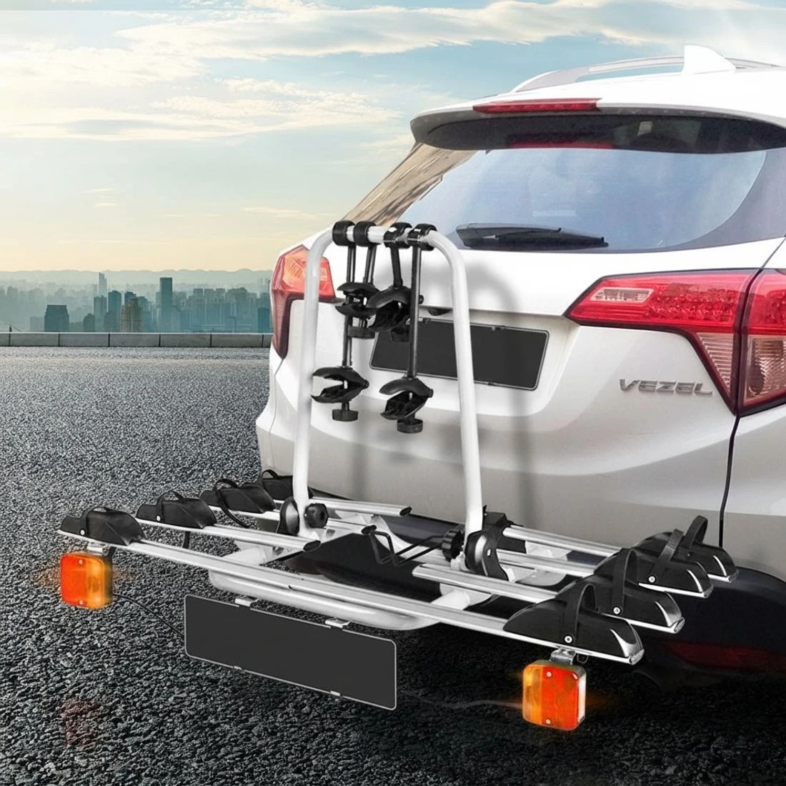 8 Giantz 4 Bicycle Bike Carrier Rack Car Towbar Hitch Ball Mount Tail light - Multi, 8 of 8