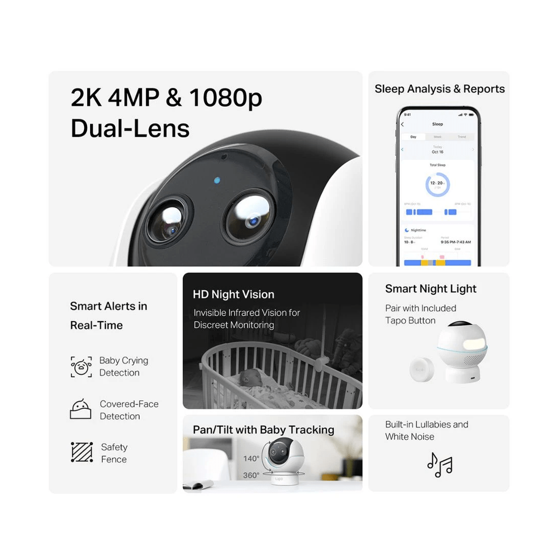 4 TP-Link Tapo C840 Dual-Lens Smart Baby Camera, 4 of 10