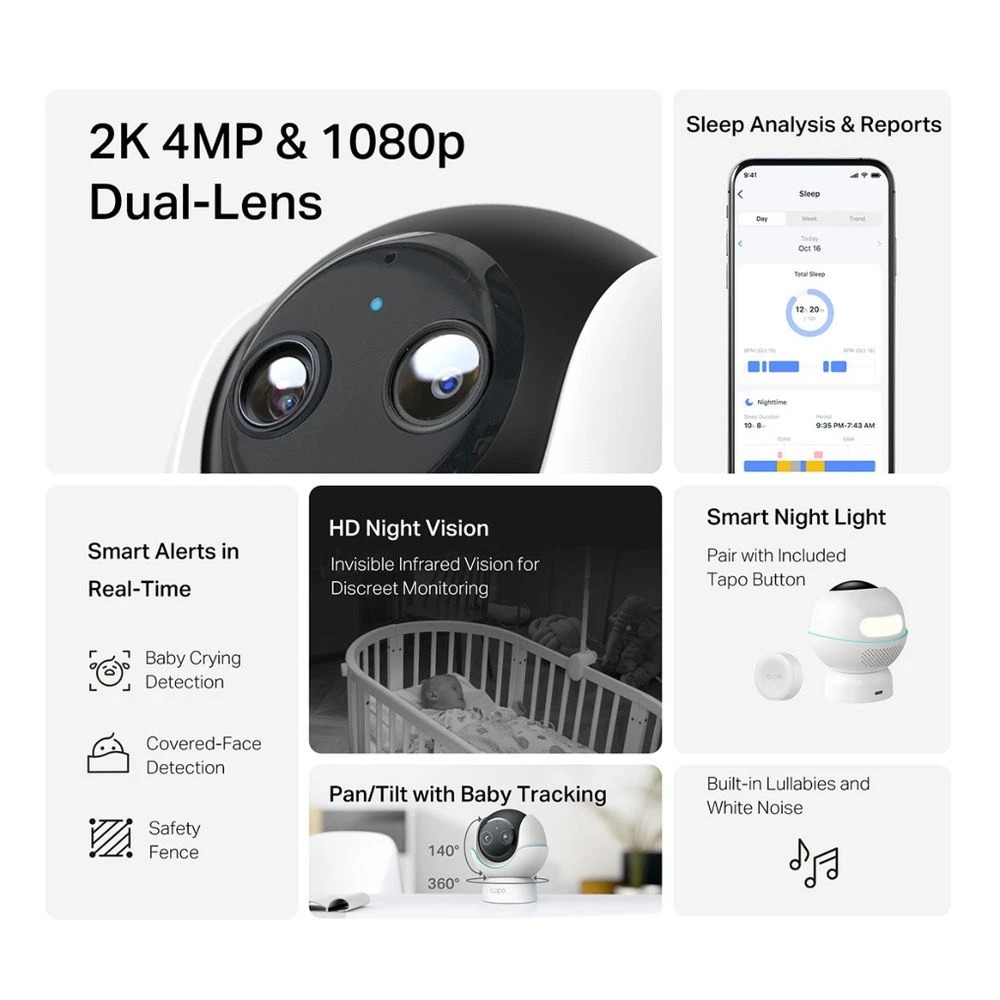 4 TP-Link Tapo C840 Dual-Lens Smart Baby Camera, 4 of 10