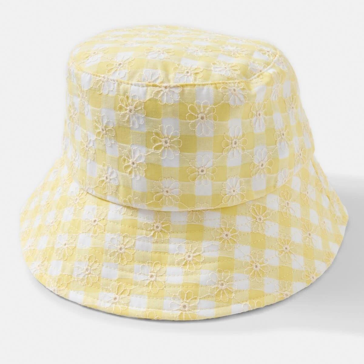 1 Sun Hat YELLOW GINGHAM, 1 of 2