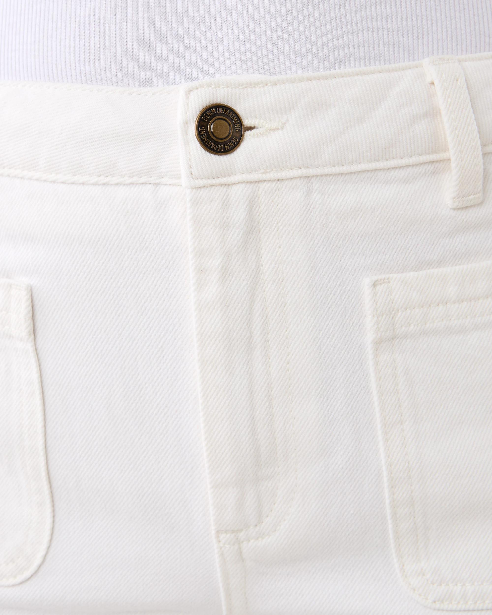 4 Cropped Wide Leg Jeans Ecru, 4 of 6