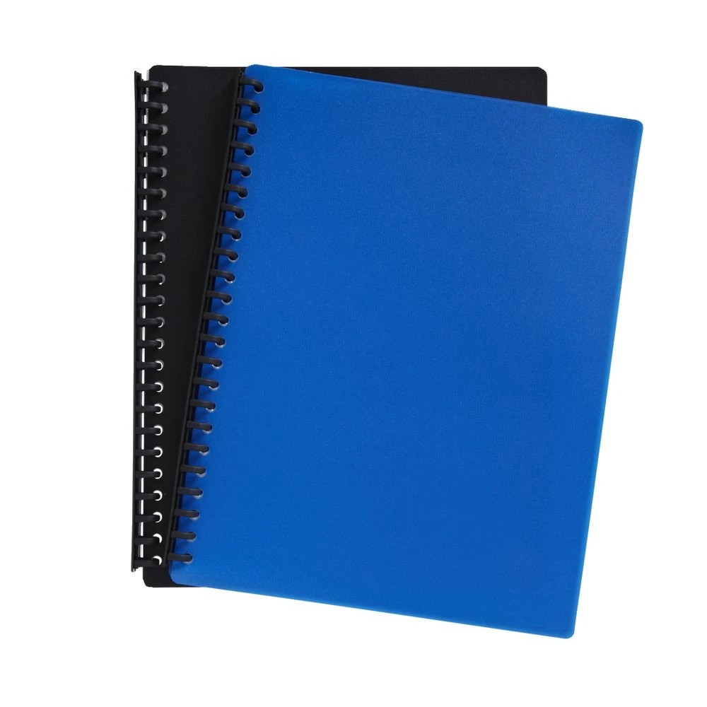 2 Keji Display Book A4 20 Pocket Refillable Light Weight Blue, 2 of 5