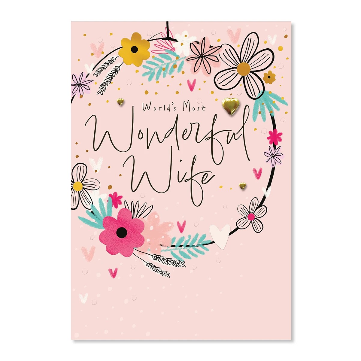 3 Hallmark Birthday Card - World's Most Wonderful Wife, 3 of 3