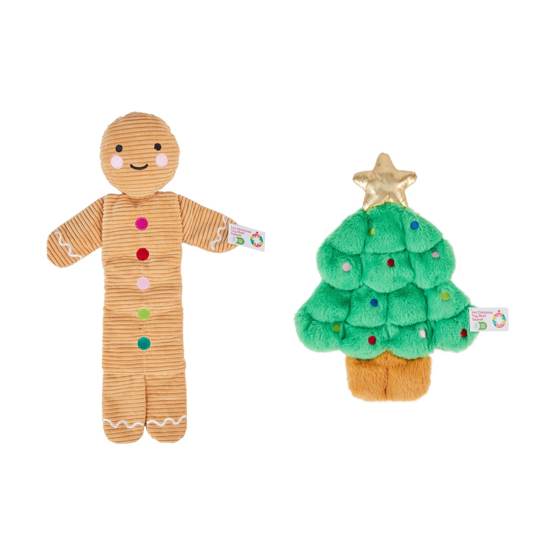 4 Pet Christmas Toy Multi Squeak - Assorted, 4 of 5