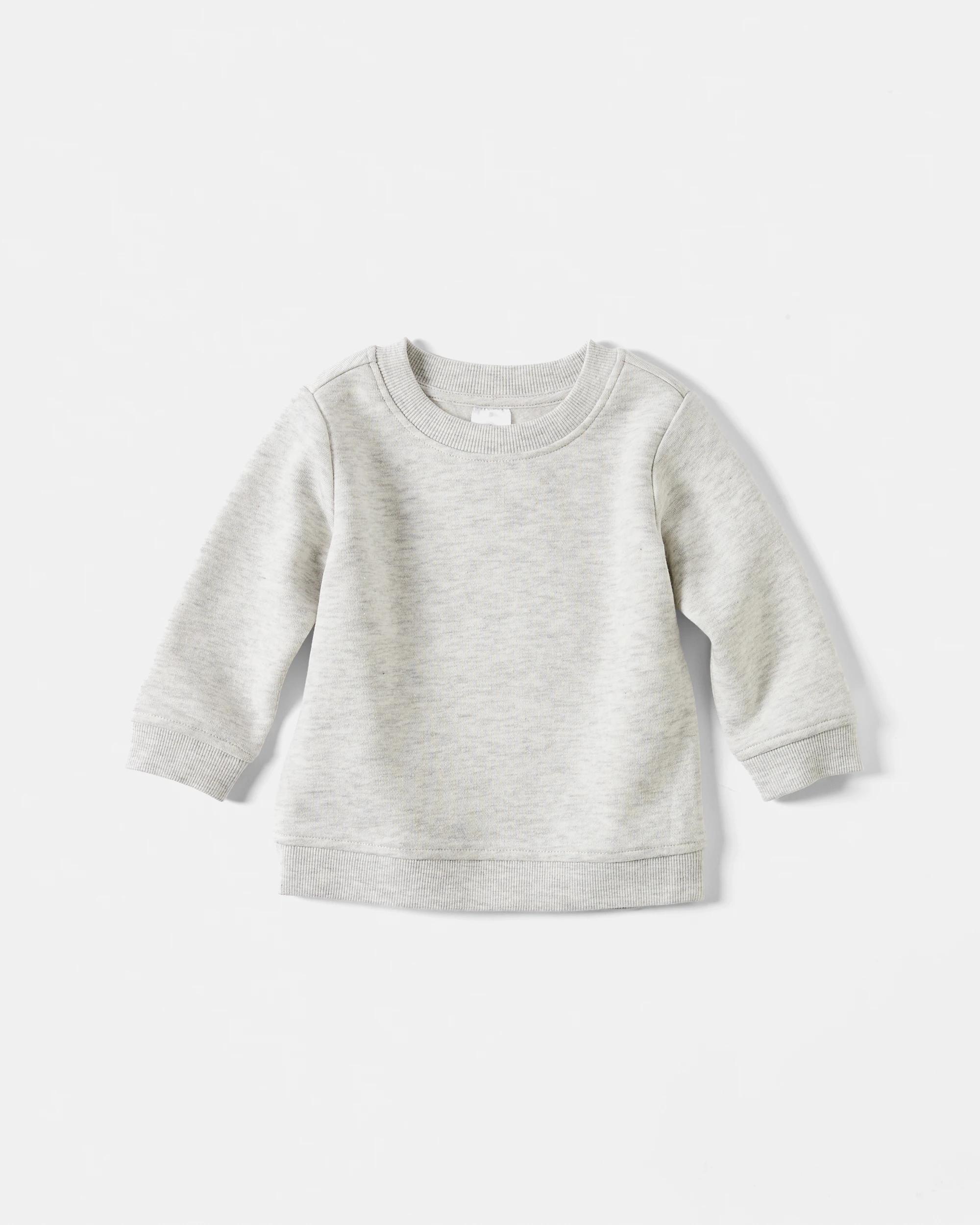 1 Everyday Sweatshirt Wht Marle, 1 of 3