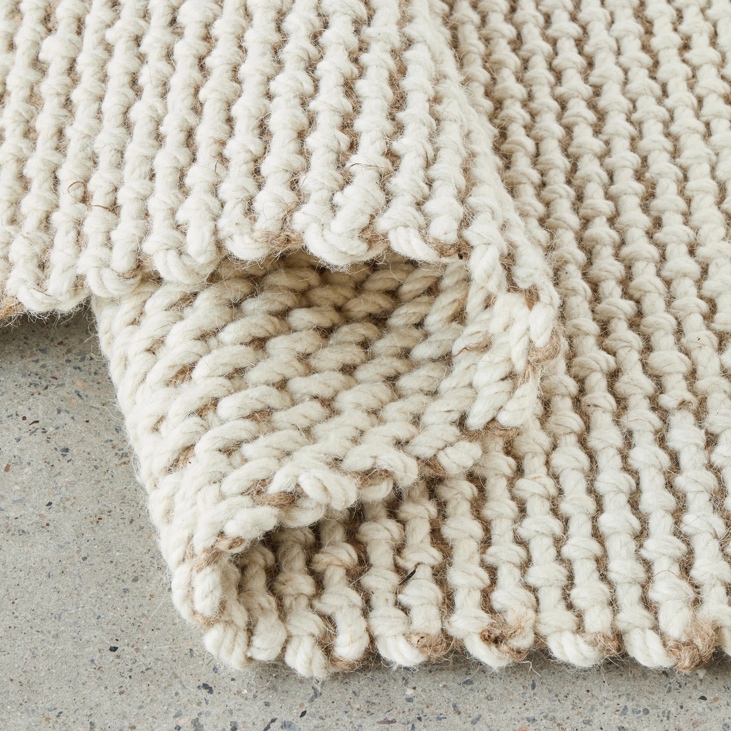 6 Common Ground Rugs Kingsley Cove 380x280cm - Extra Large Wool & Jute Rug - White, 6 of 6