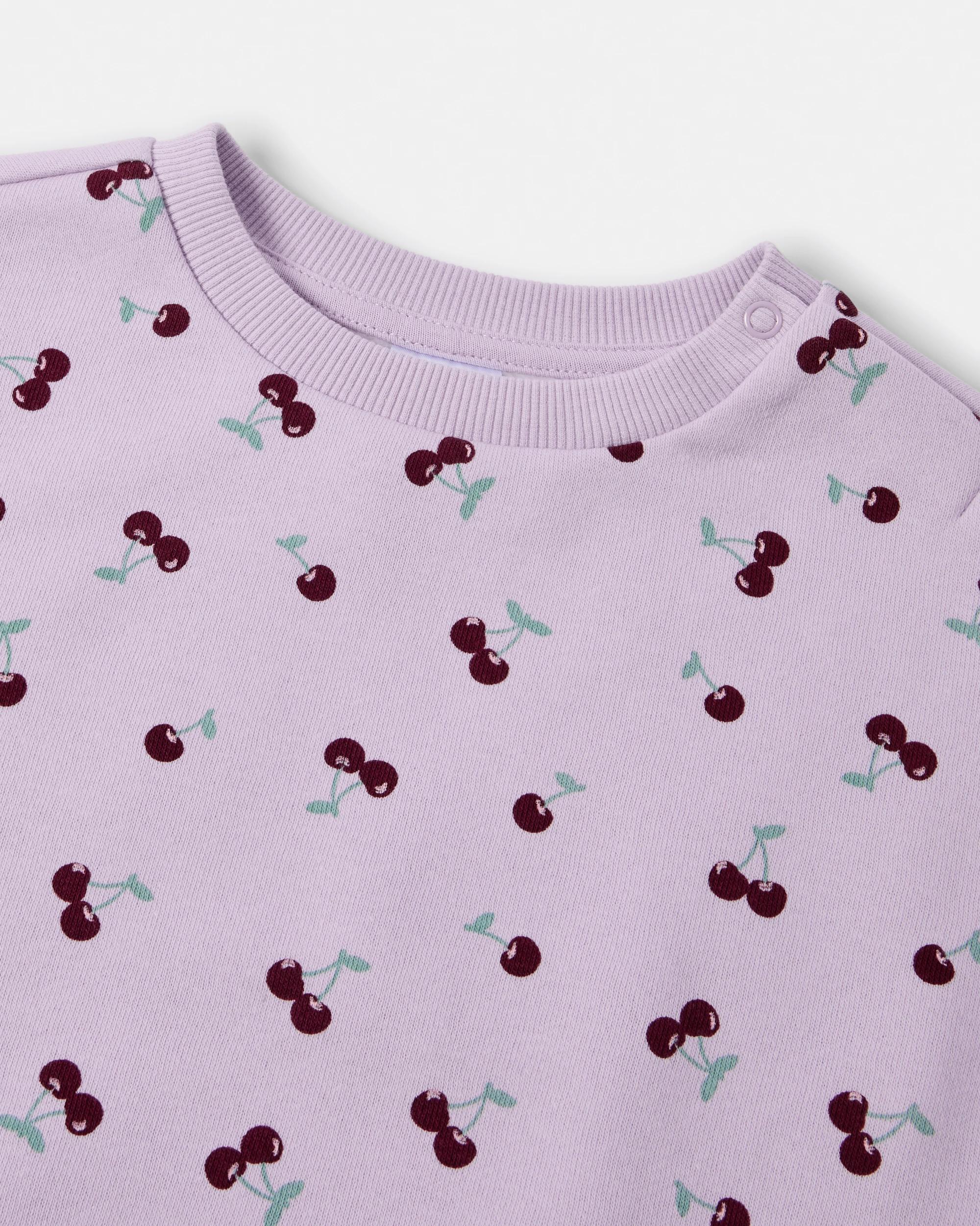 3 Drop Shoulder Sweatshirt Cherries, 3 of 3