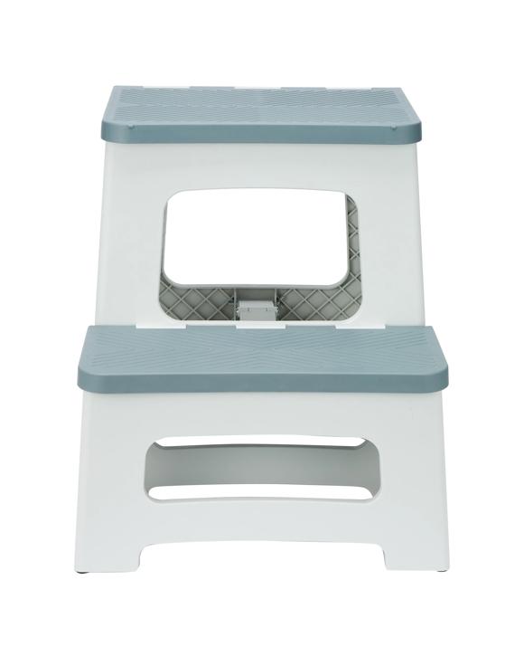 Folding Step Stool 2 Tier - Grey - Kmart