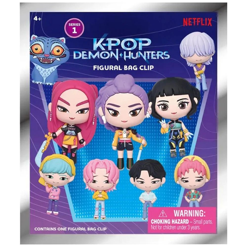 2 PVC Bag Clip Blind Bag KPop Demon Hunters Series 1, 2 of 3