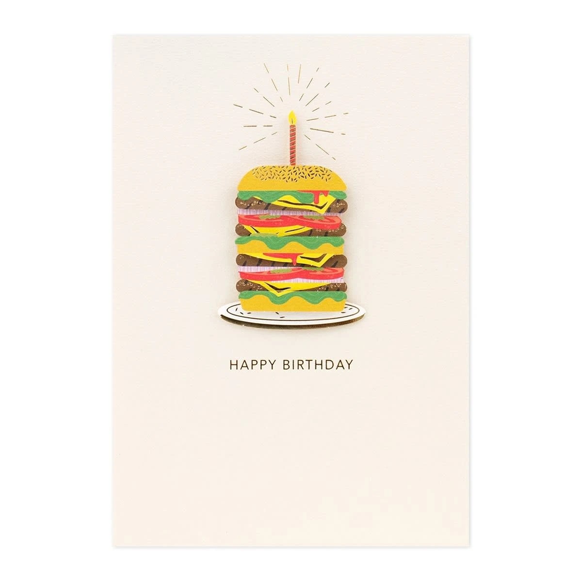 3 Hallmark Signature Birthday Card - Piled High Burger, 3 of 3