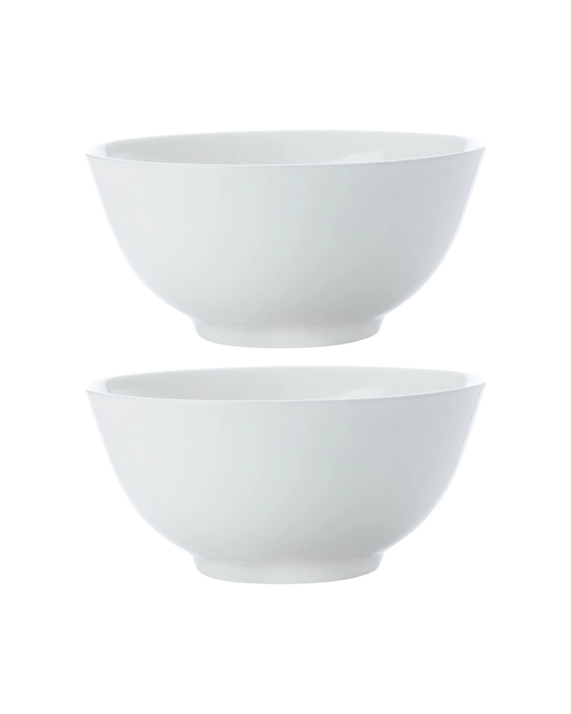 1 Maxwell & Williams 2x Cashmere 18cm Soup Noodle Bowl Fine Bone China Dinnerware Set - White, 1 of 1