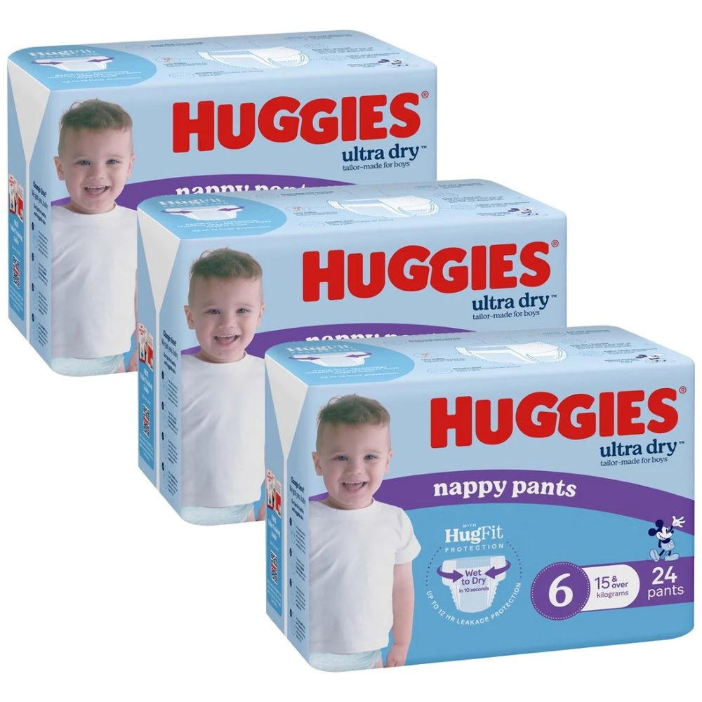 1 Huggies Nappy Pants Junior Boy 72 Pack, 1 of 1