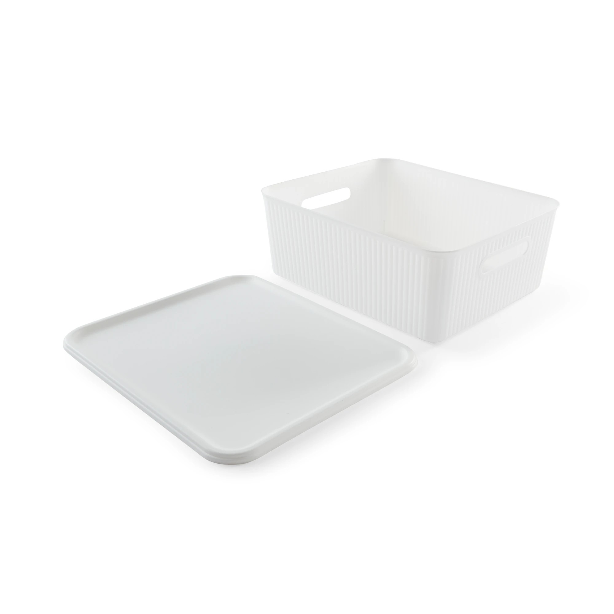 5 11L Ribbed Container - White, 5 of 10