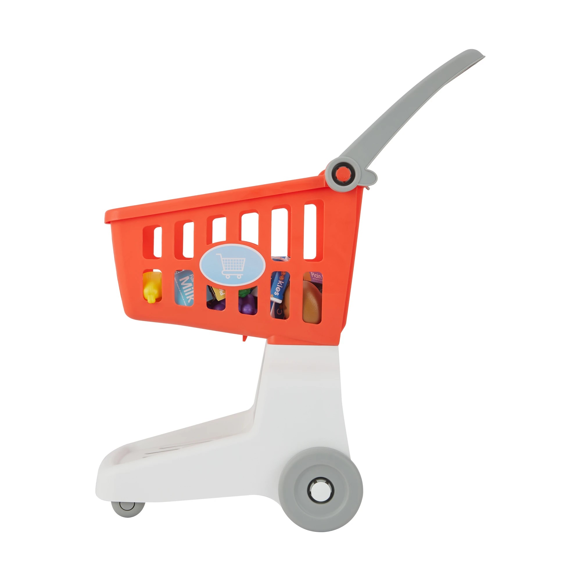 2 18 Piece Shopping Trolley and Food Playset, 2 of 9