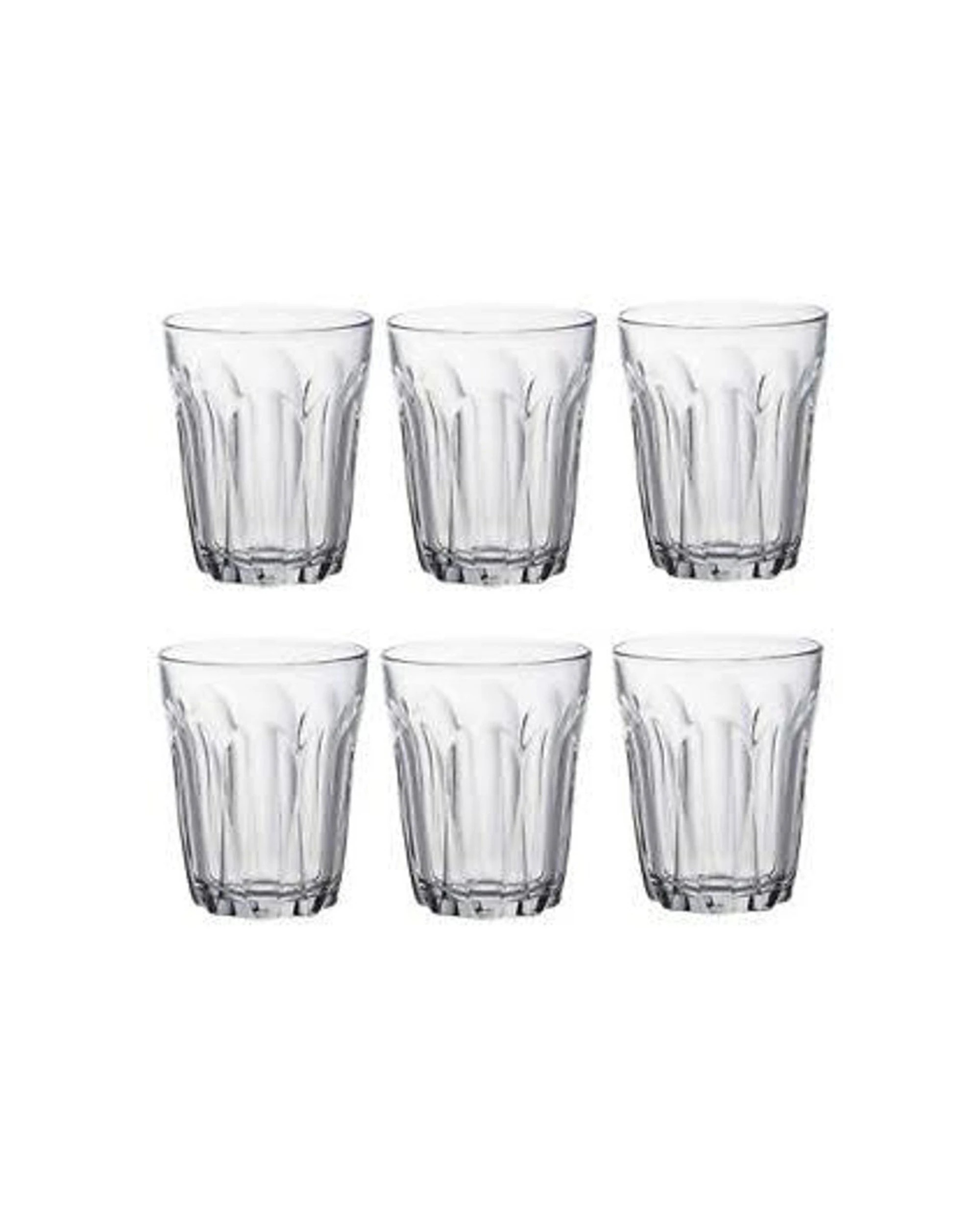 3 Duralex Provence 200ml Clear Glass Tumblers Set of 6 Made in France - Plain, 3 of 5