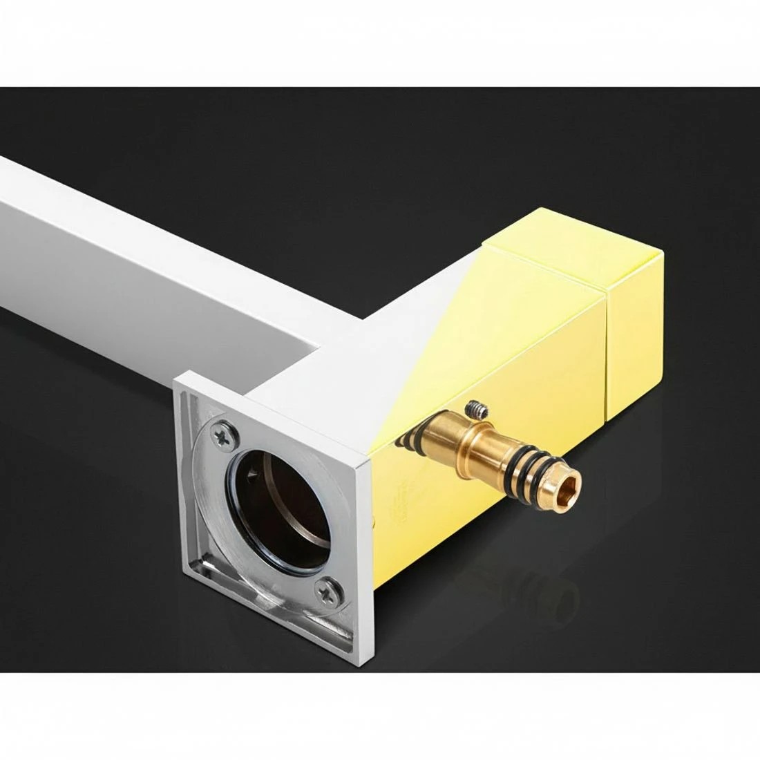 4 Cefito 10'' Rain Shower Head Set Handheld Square High Pressure Twins Tap Chrome - Silver, 4 of 5