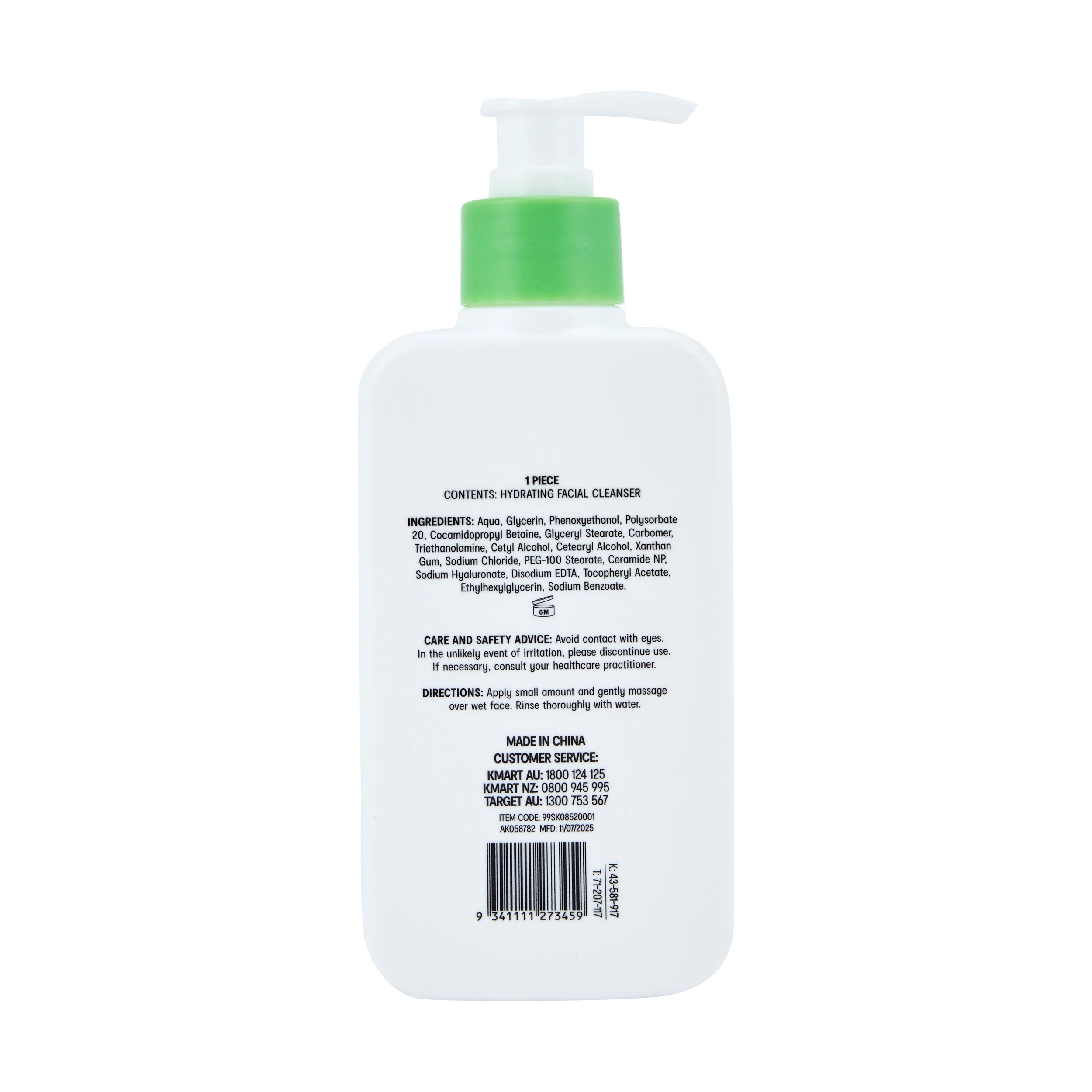 3 OXX Skincare Hydrating Facial Cleanser 200ml - Ceramide, 3 of 3