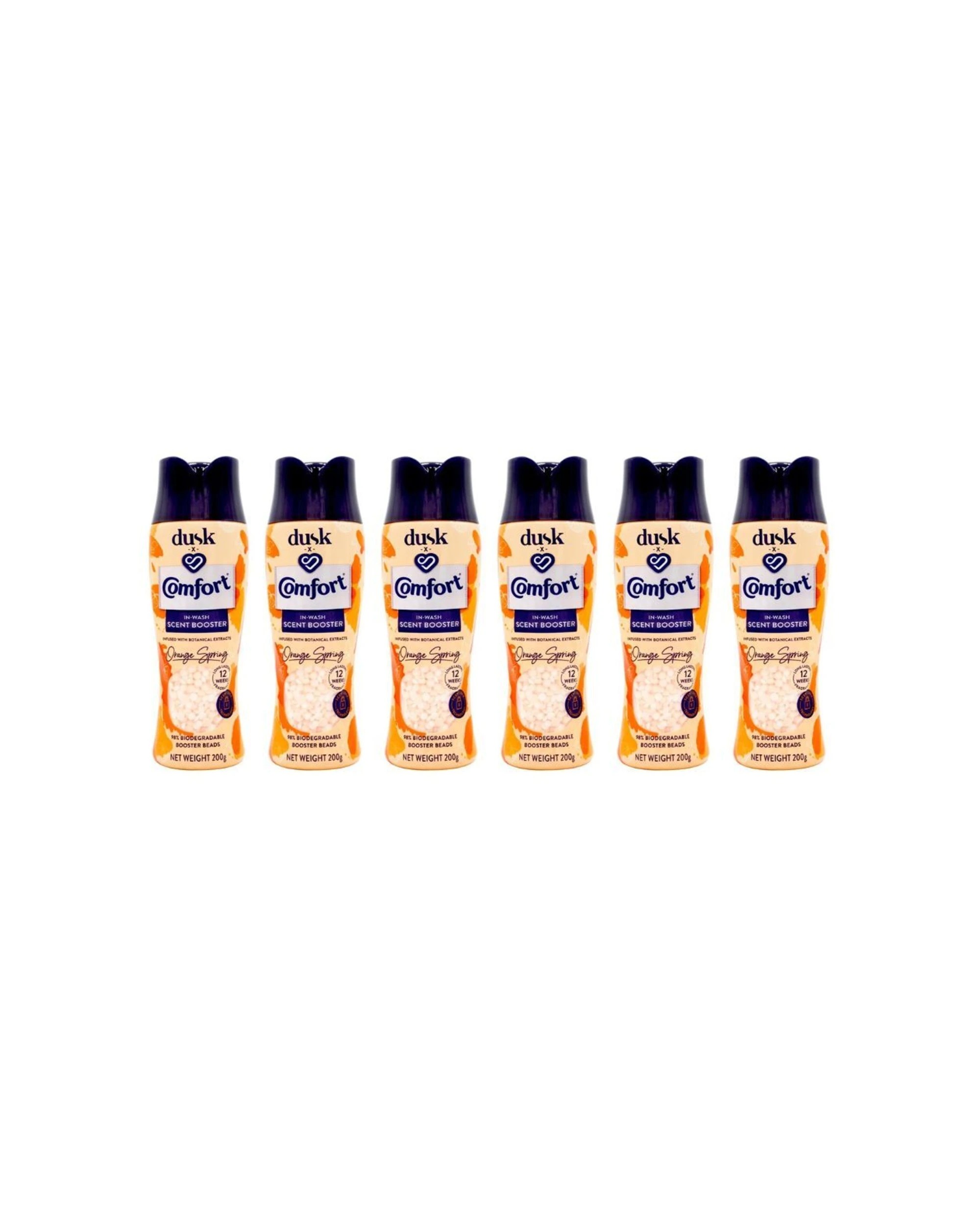 1 Comfort In Wash Scent Booster 6 Pack Dusk Orange Spring 200g Fabric Freshner - Orange, 1 of 4