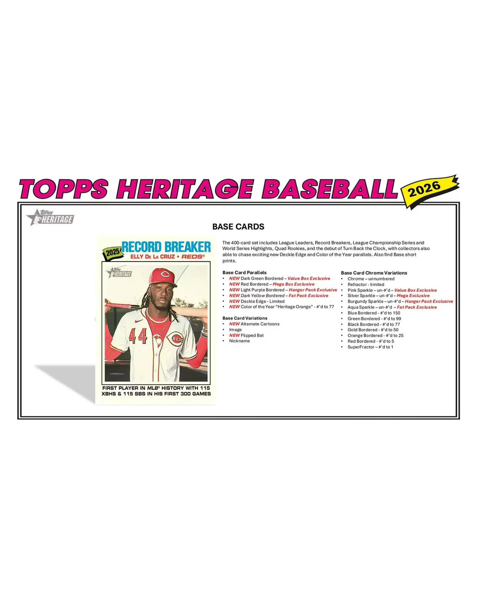 5 Topps MLB 2026 Baseball Heritage Hobby Pack, 5 of 5