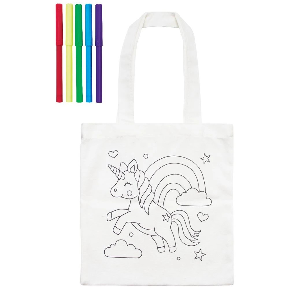 3 Kadink Unicorn Colour In Tote Bag Kit, 3 of 5
