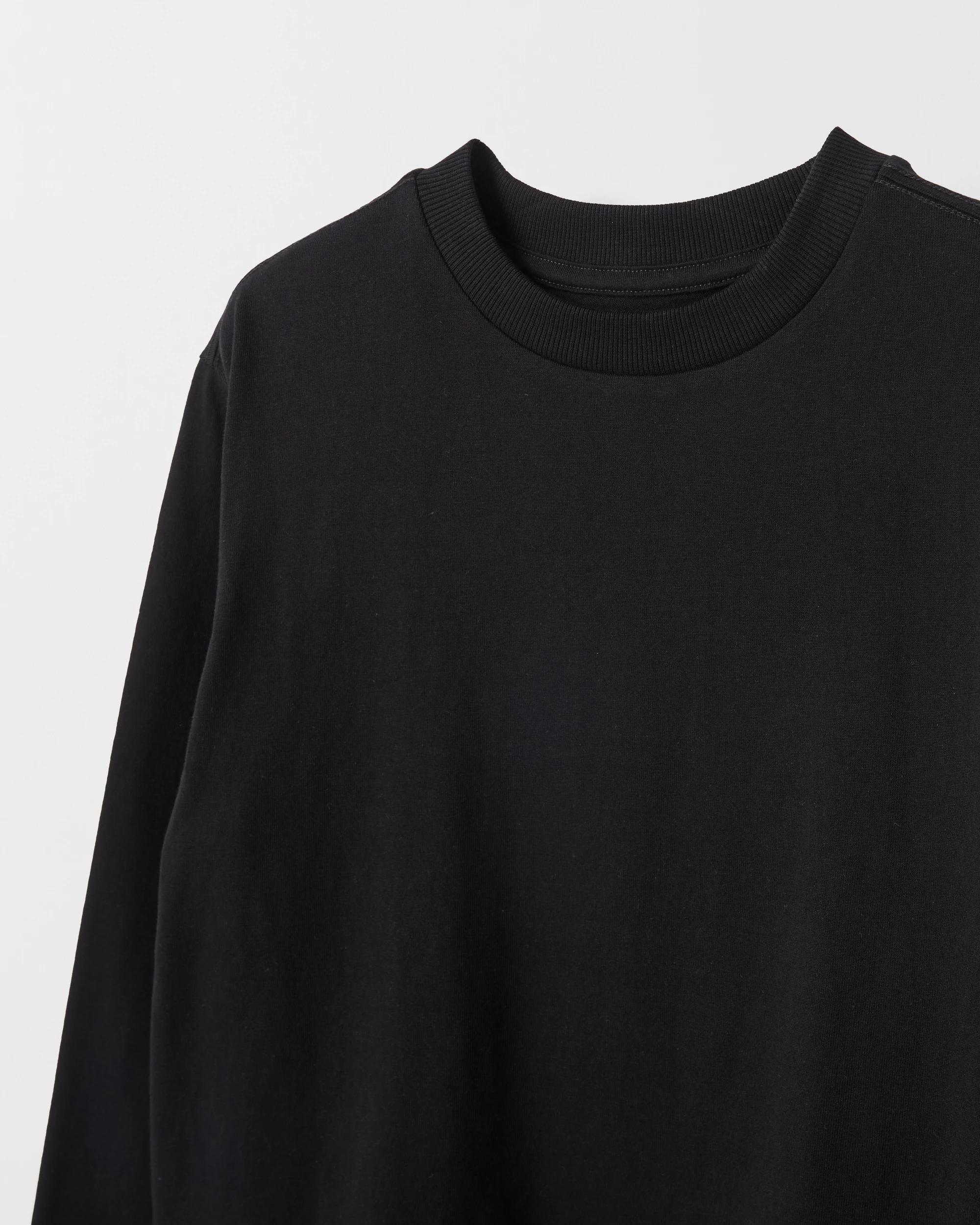 3 Target Kids Australian Cotton 2 Pack Long Sleeve T-Shirt BLACK, 3 of 3