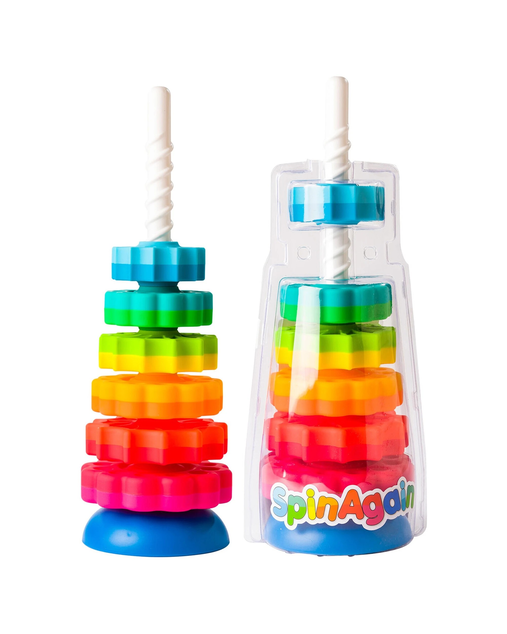 3 Fat Brain Toy Co SpinAgain Stacking And Twirling Hand Eye Coordination Toy - Multi, 3 of 7