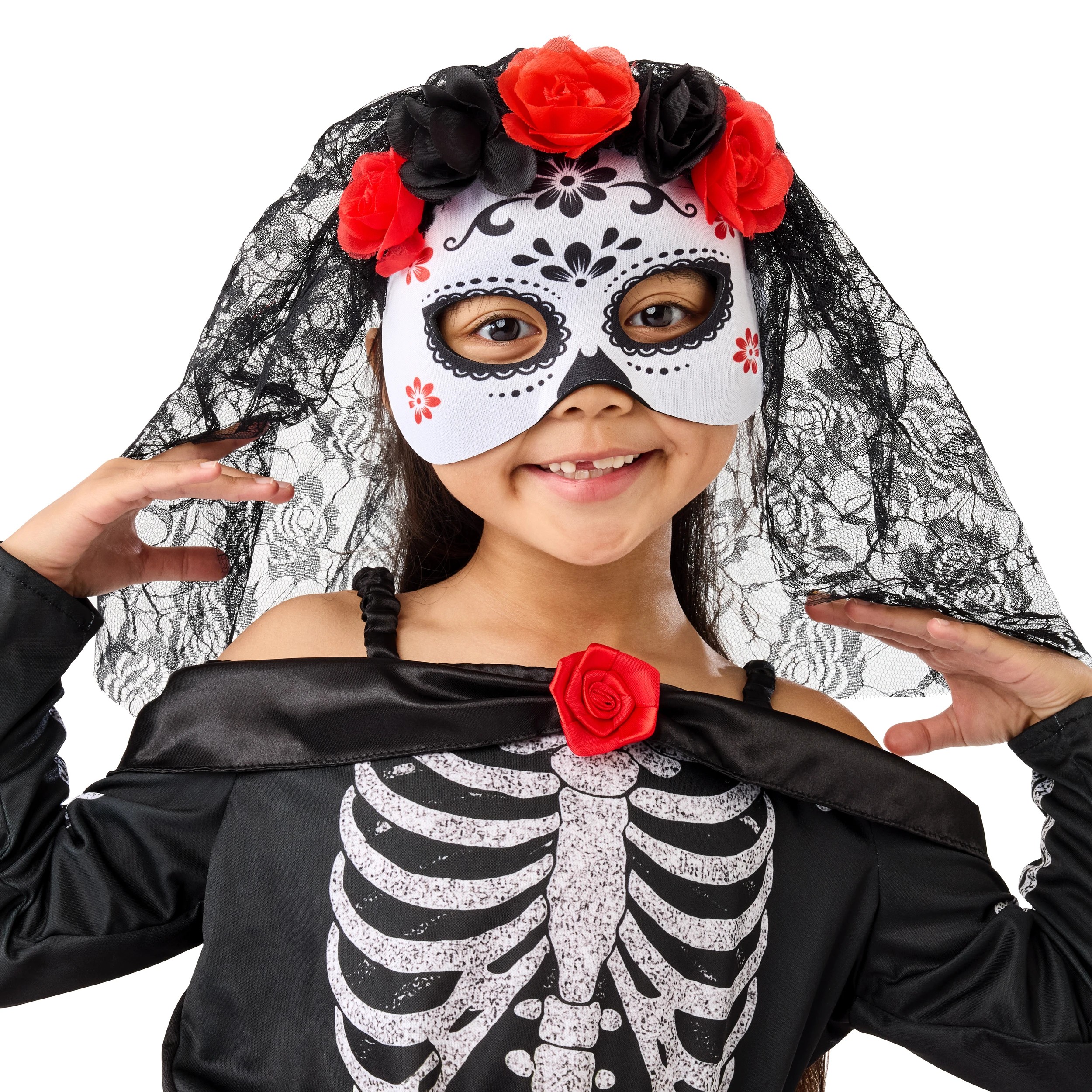 8 2 Piece Skeleton Costume - Ages 6-8, 8 of 9