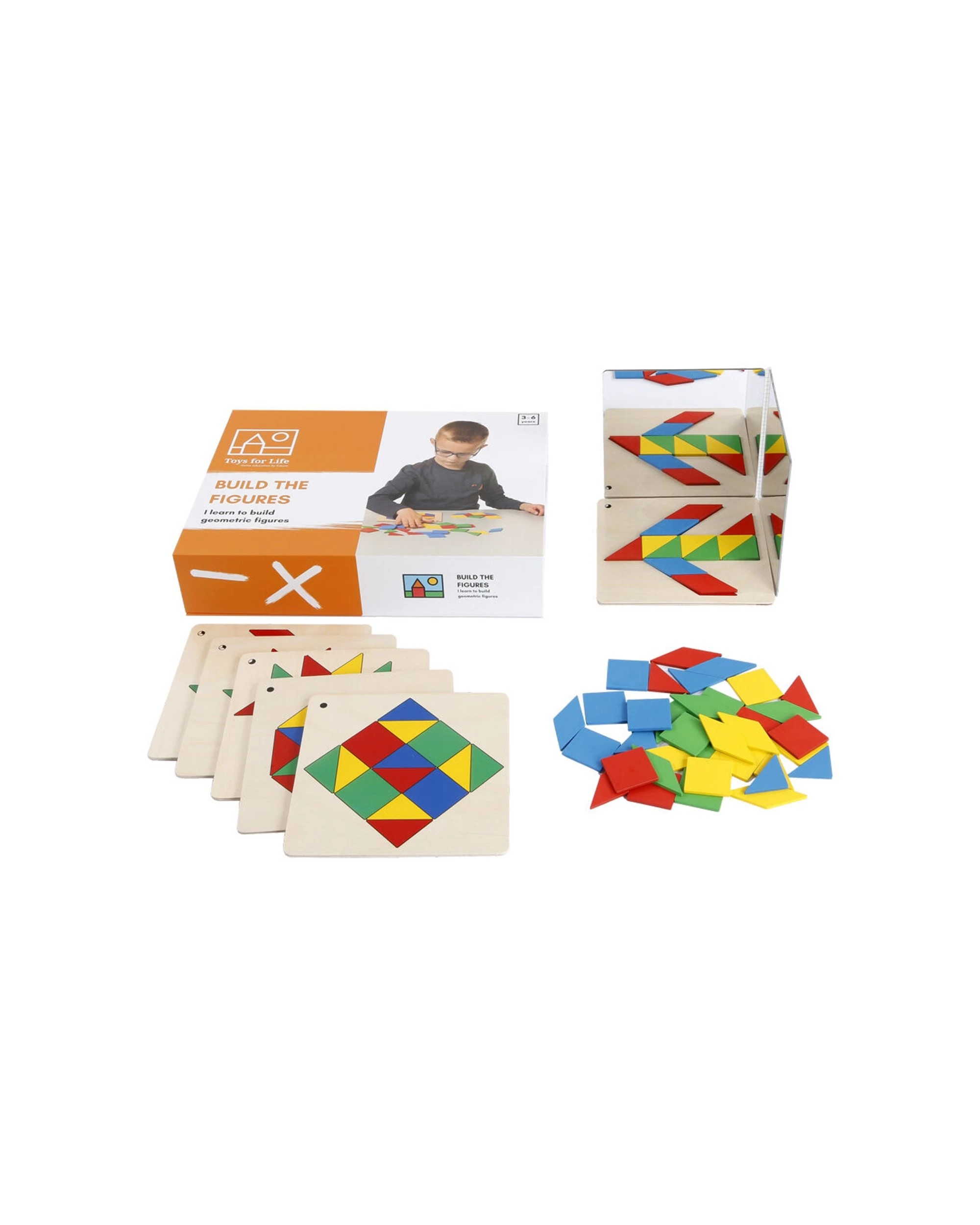 1 TFL Build The Figures 48Pc Educational Toy Shape Building Geometric Shapes - Multi, 1 of 3