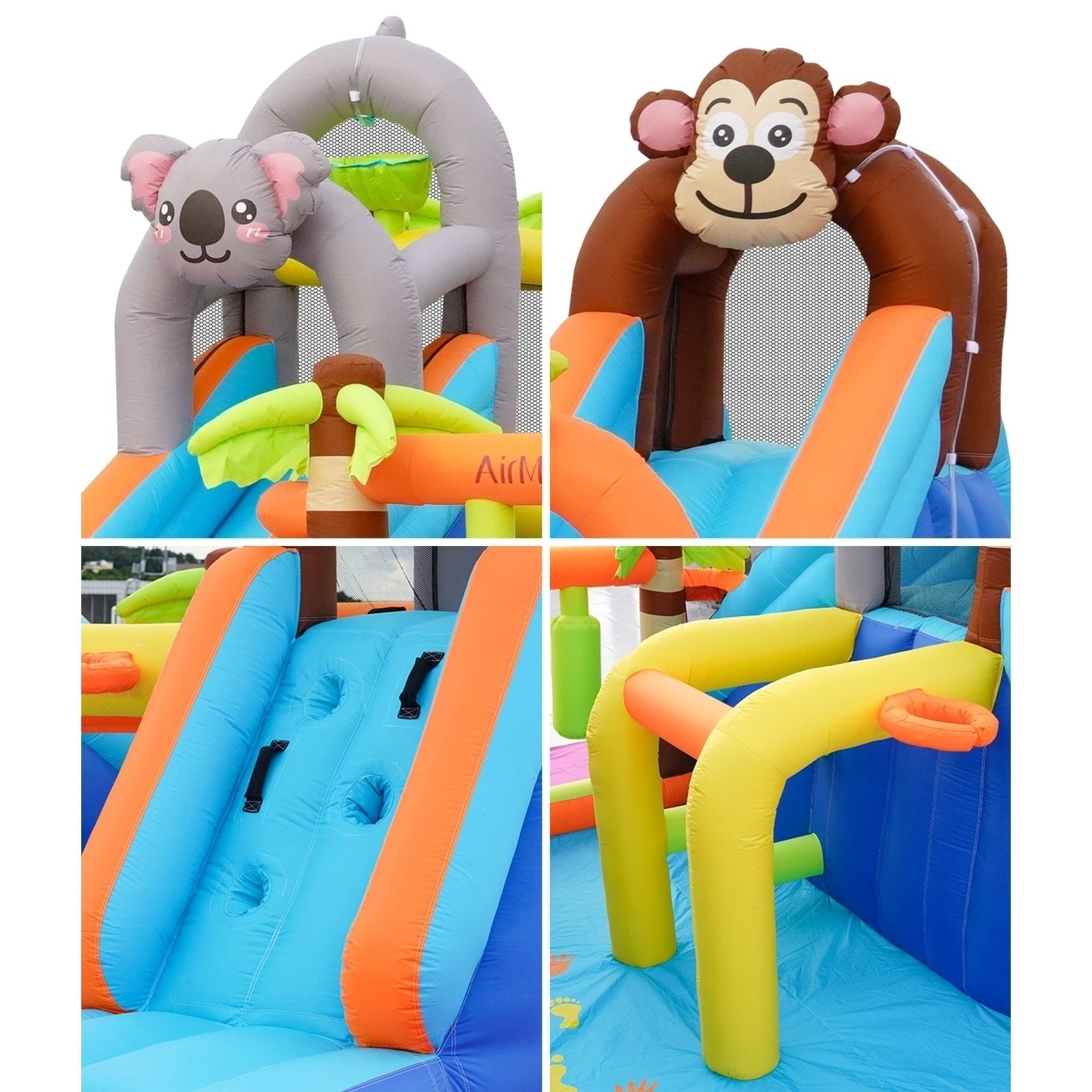 7 Airmyfun Inflatable Castle 12 Play Zones Dual 5m Water Slide Animal Theme
 - Multi, 7 of 10