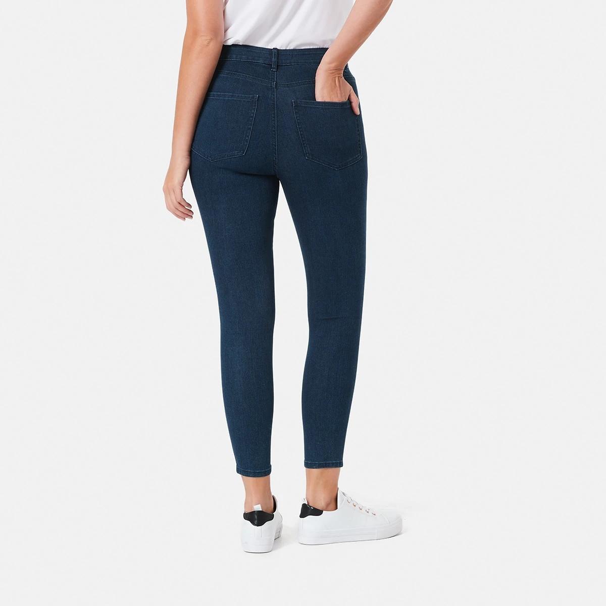 3 High Rise Ankle Length Skinny Jeans Ind Wsh, 3 of 4