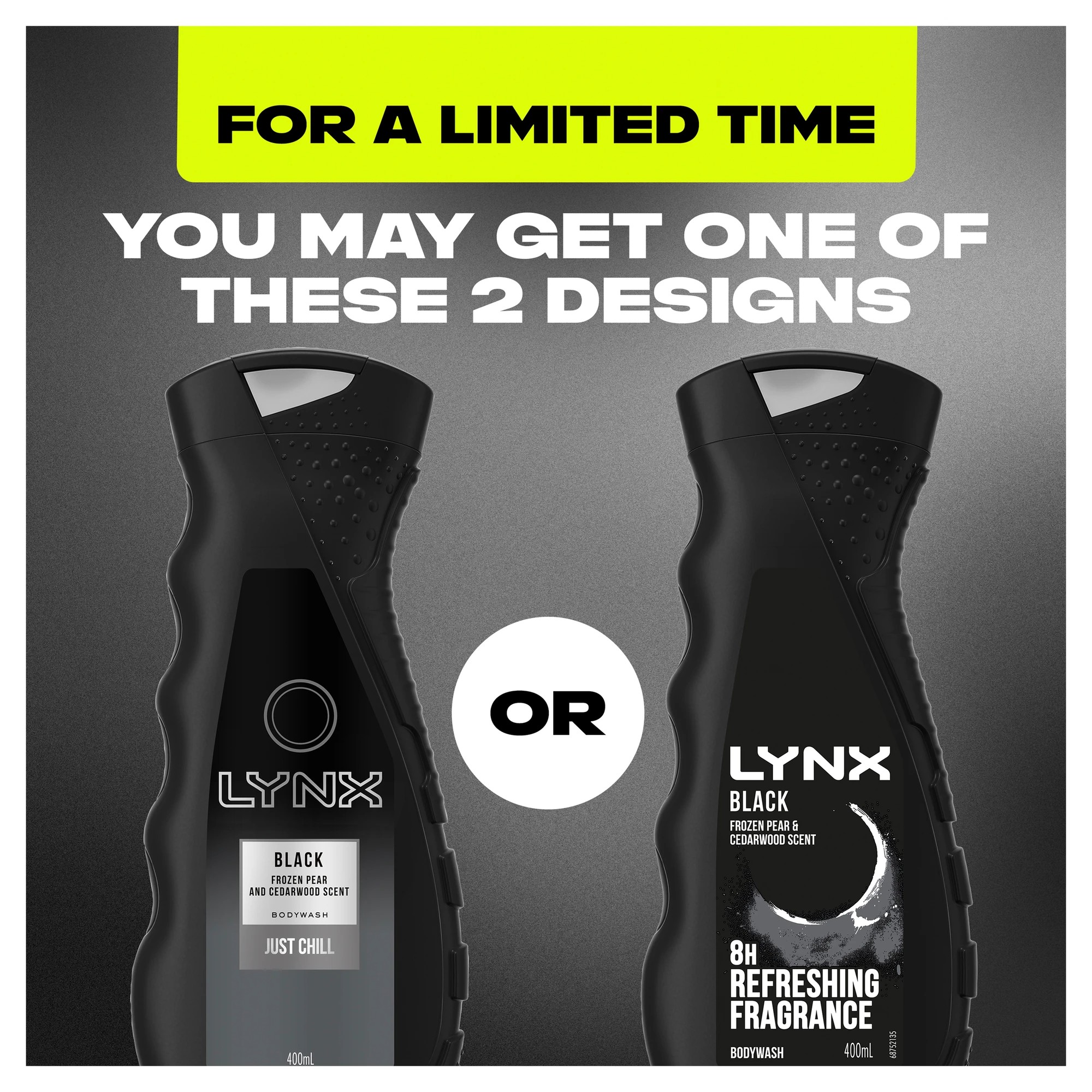 5 LYNX Black 8-Hour Refreshing Fragrance Bodywash 400ml - Frozen Pear and Cedarwood Scent, 5 of 6