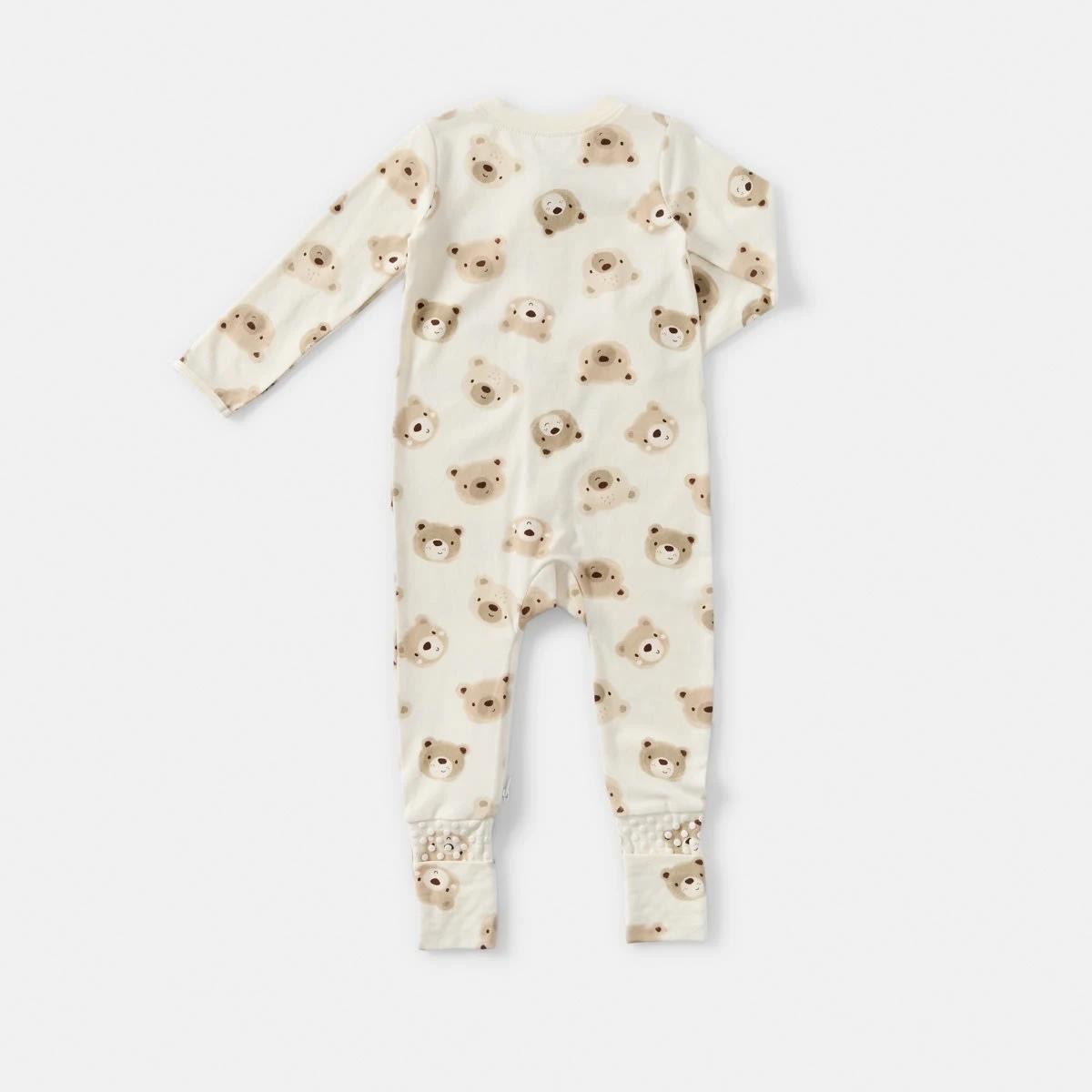 2 Turn Cuff Coverall Bge Bears2, 2 of 3