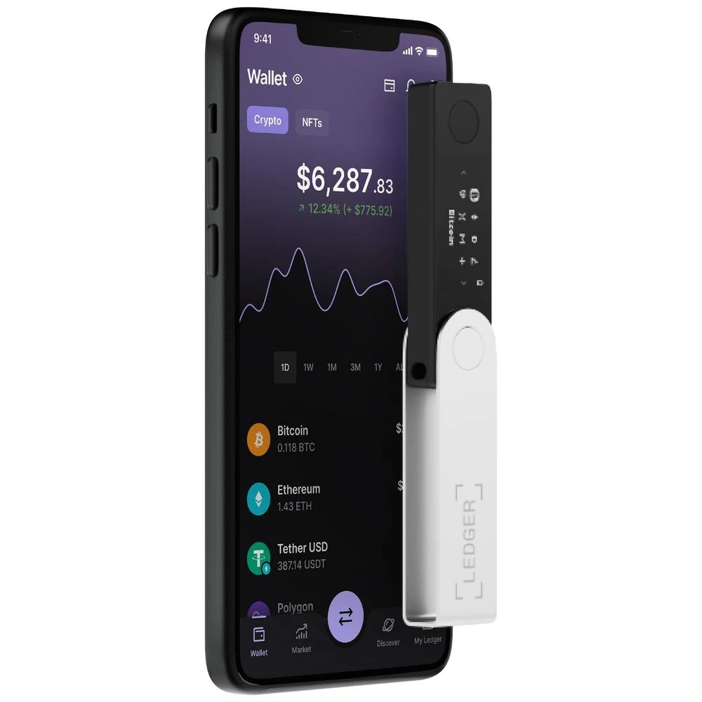 6 Ledger Nano X Crypto Wallet Matte Black, 6 of 8