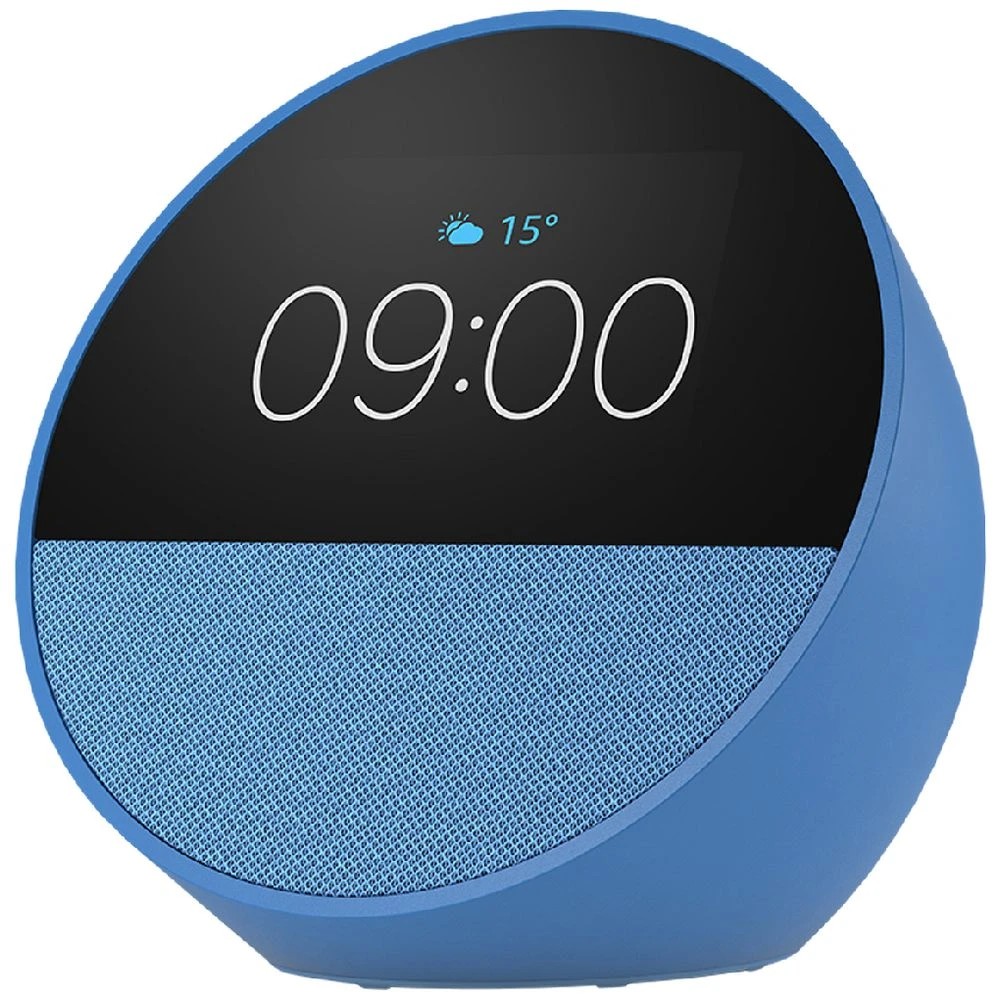 1 Amazon Echo Spot Smart Alarm Clock with Alexa Ocean Blue, 1 of 2